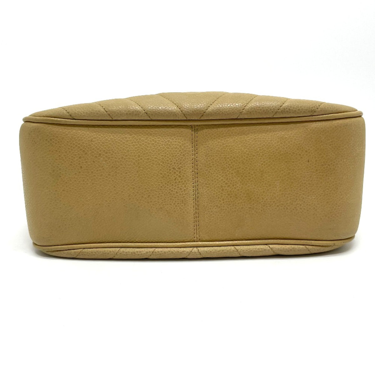 Chanel Beige Leather Shoulder Bag (Pre-Owned)