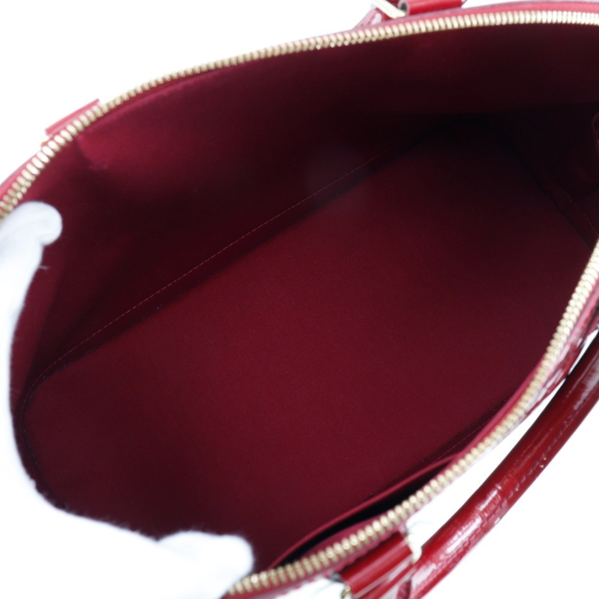 Louis Vuitton Pomme D'amour Red Color Monogram Vernis Handbag (Pre-Owned)