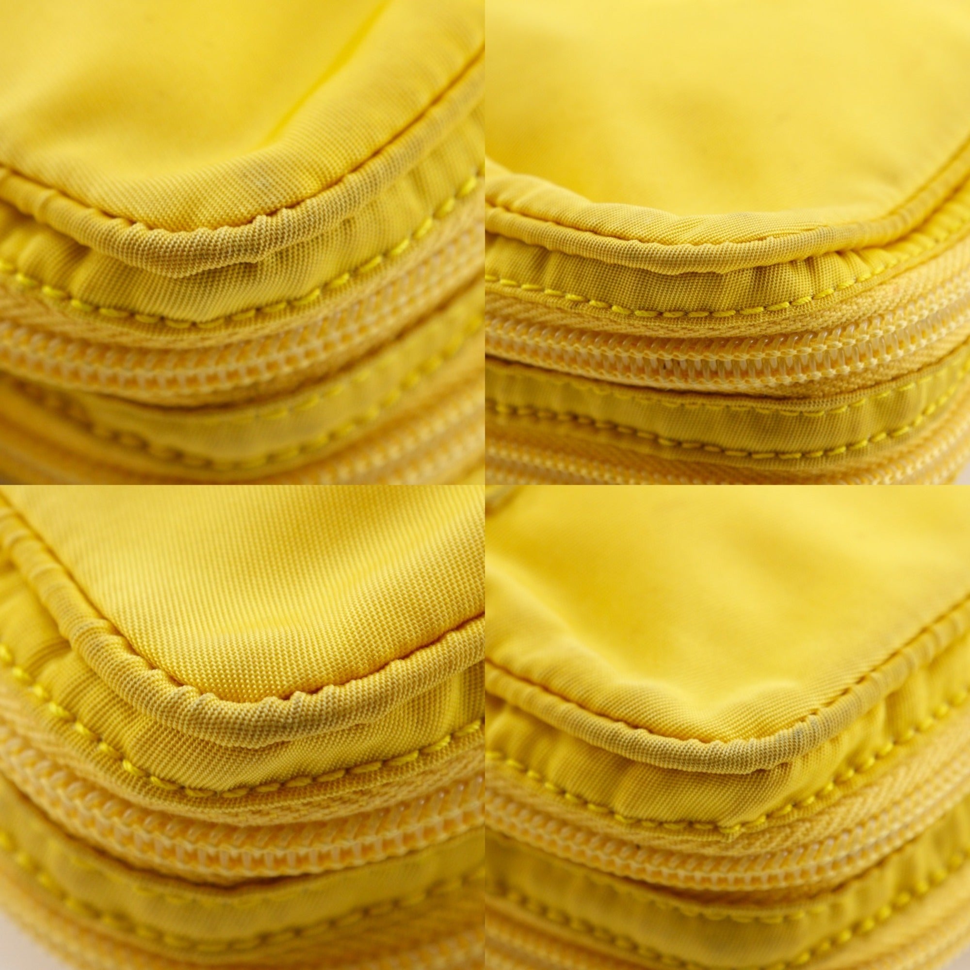 Prada Yellow Nylon Pouch (Pre-Owned)