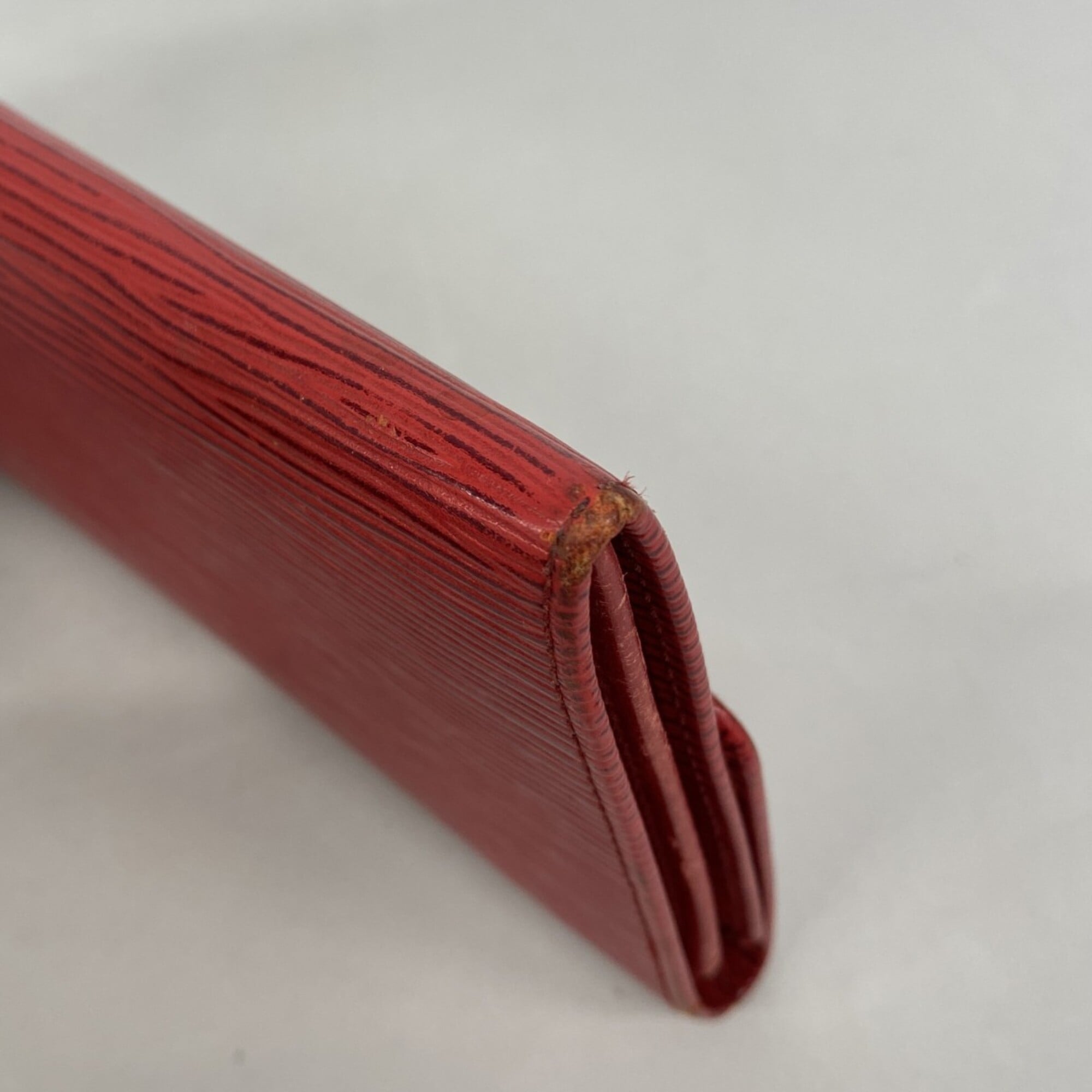 Louis Vuitton Castilian Red Long Wallet (Bi-Fold) (Pre-Owned)