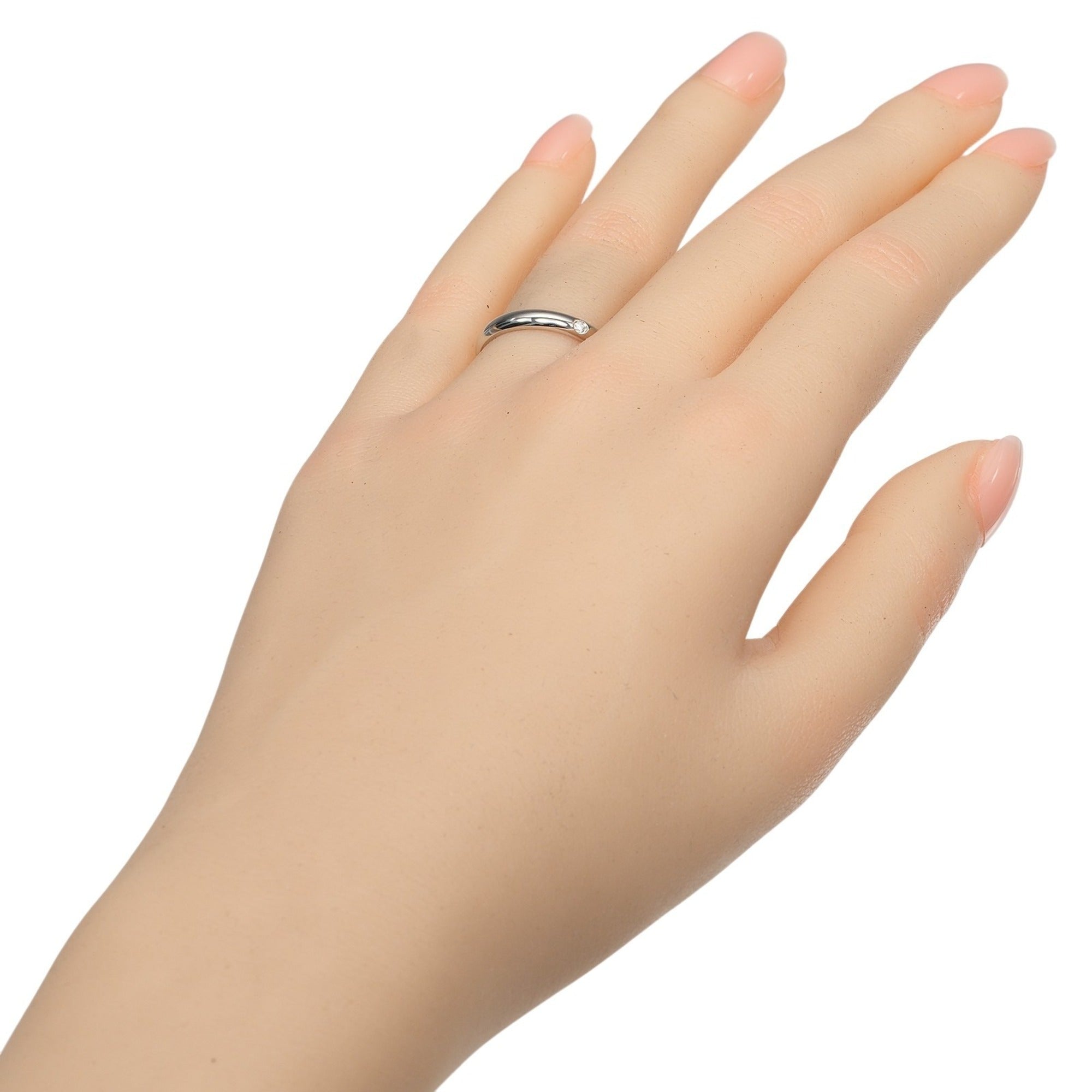 Cartier Platinum Platinum 950 Band Ring (Pre-Owned)