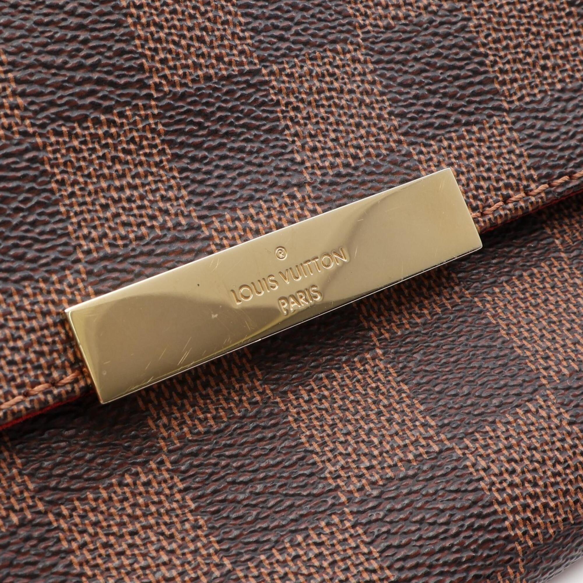 Louis Vuitton Brown Damier Canvas Coated Canvas Leather Handbag (Pre-Owned)