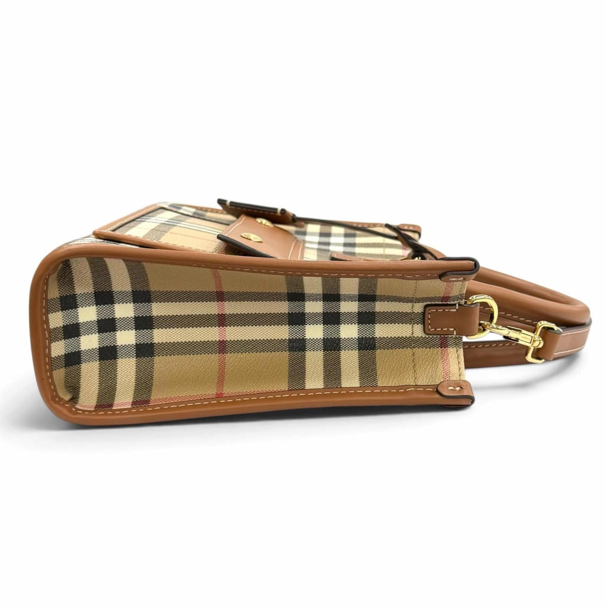 Burberry Beige Brown Shoulder Bag (Pre-Owned)