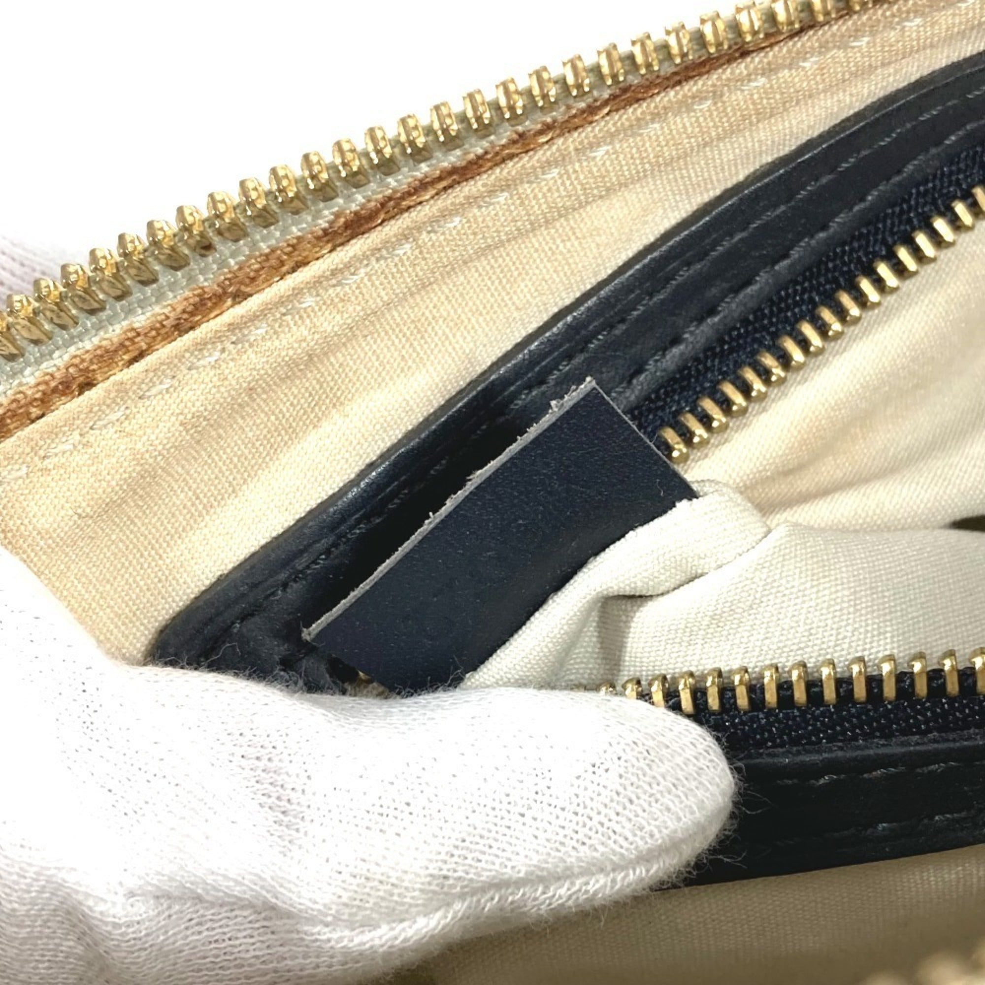 Louis Vuitton Galle Marron Monogram Navy Monogram Mini Boston Bag Handbag (Pre-Owned)