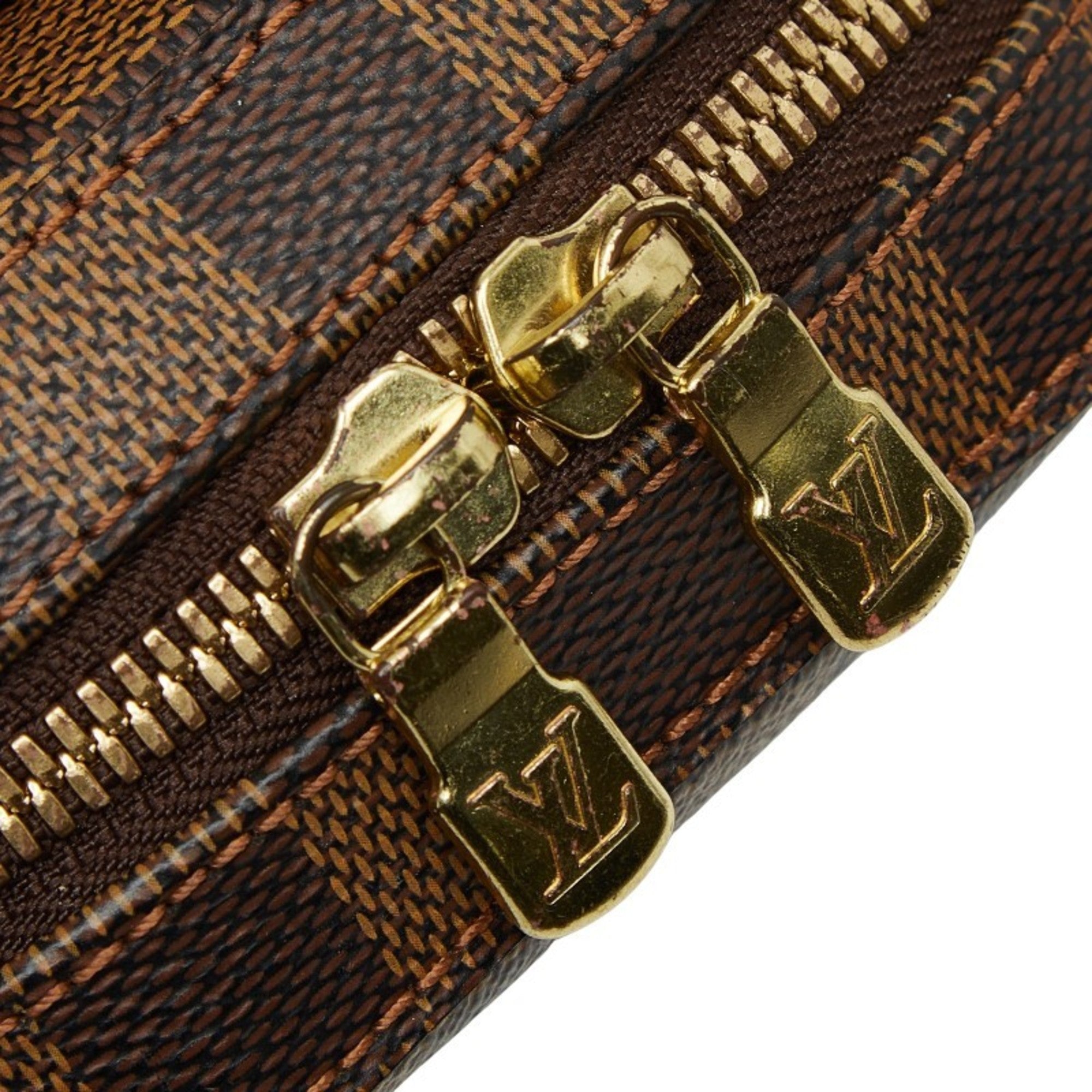 Louis Vuitton Brown Pvc Leather Sling Bag (Pre-Owned)