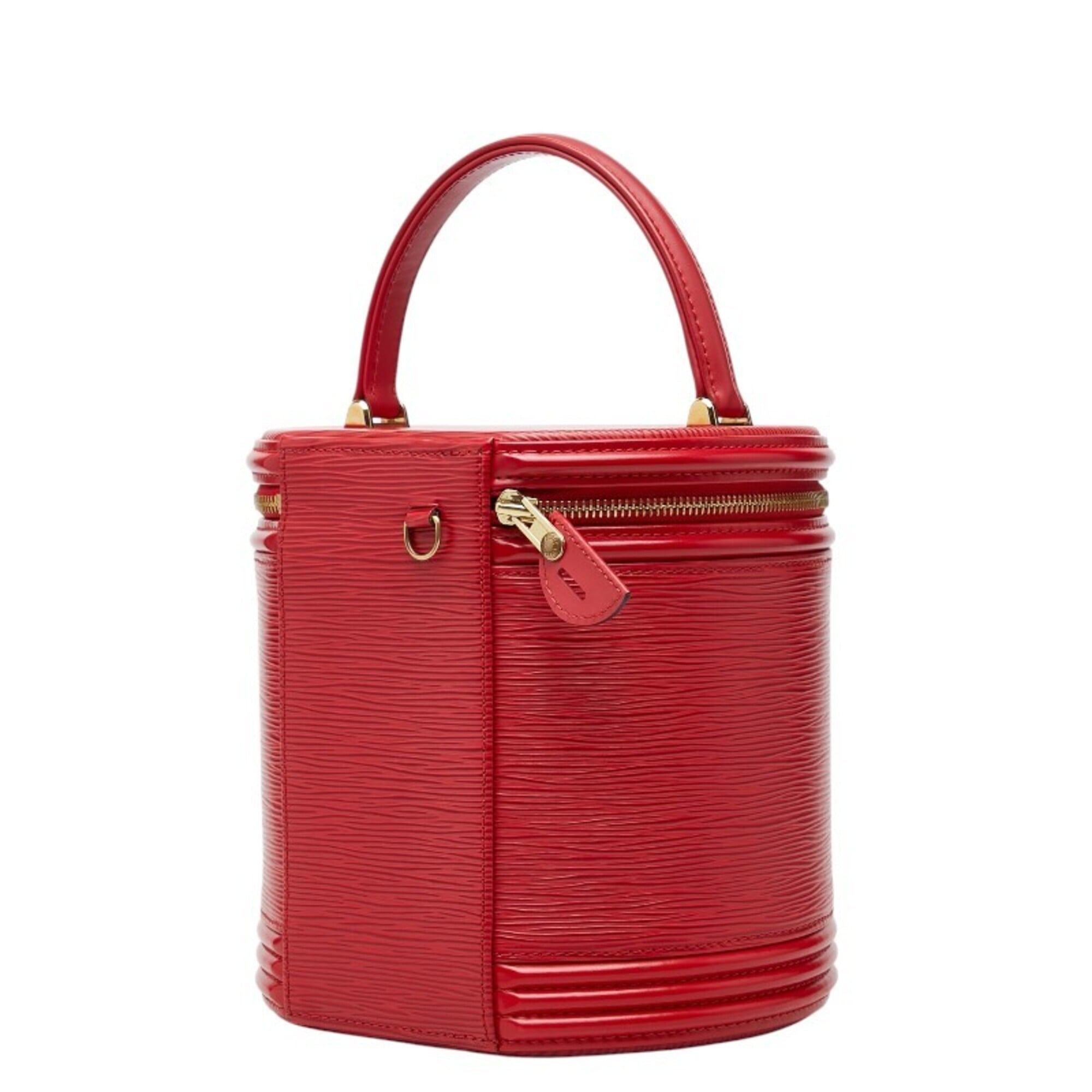 Louis Vuitton Castilian Red Leather Handbag Vanity Bag (Pre-Owned)