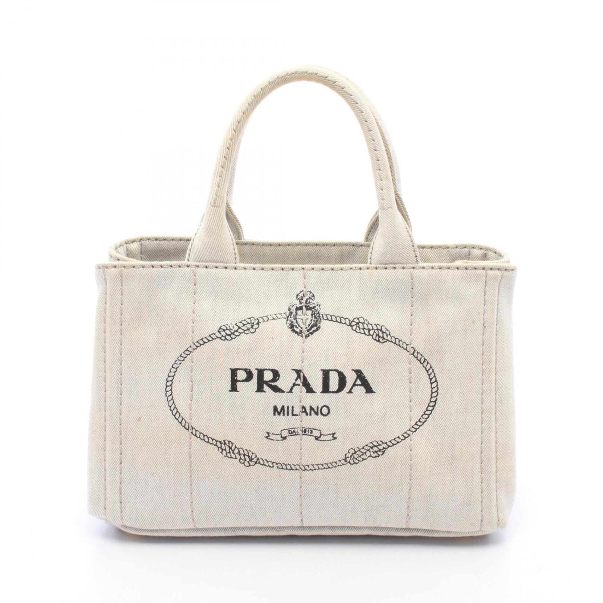 Prada Denim Handbag Tote Bag (Pre-Owned)