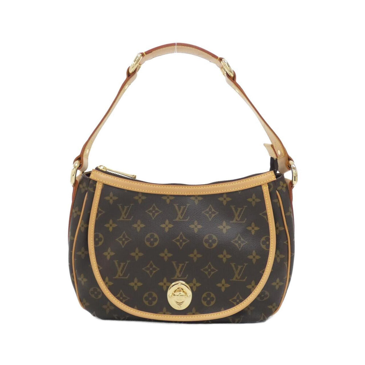 Louis Vuitton Marron Coated Canvas Shoulder Bag (Pre-Owned)