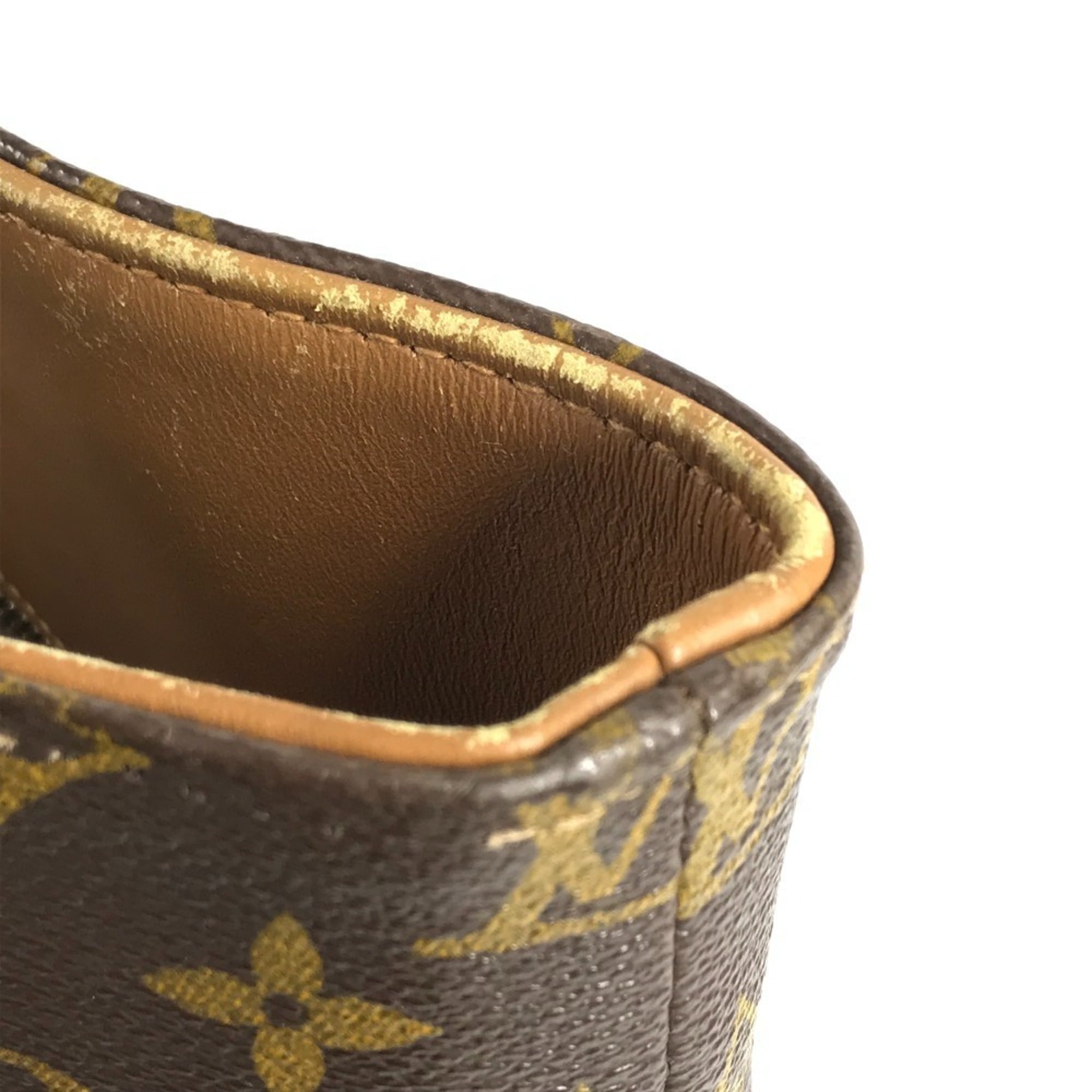 Louis Vuitton Brown Monogram Canvas Handbag Pouch Tote Bag (Pre-Owned)