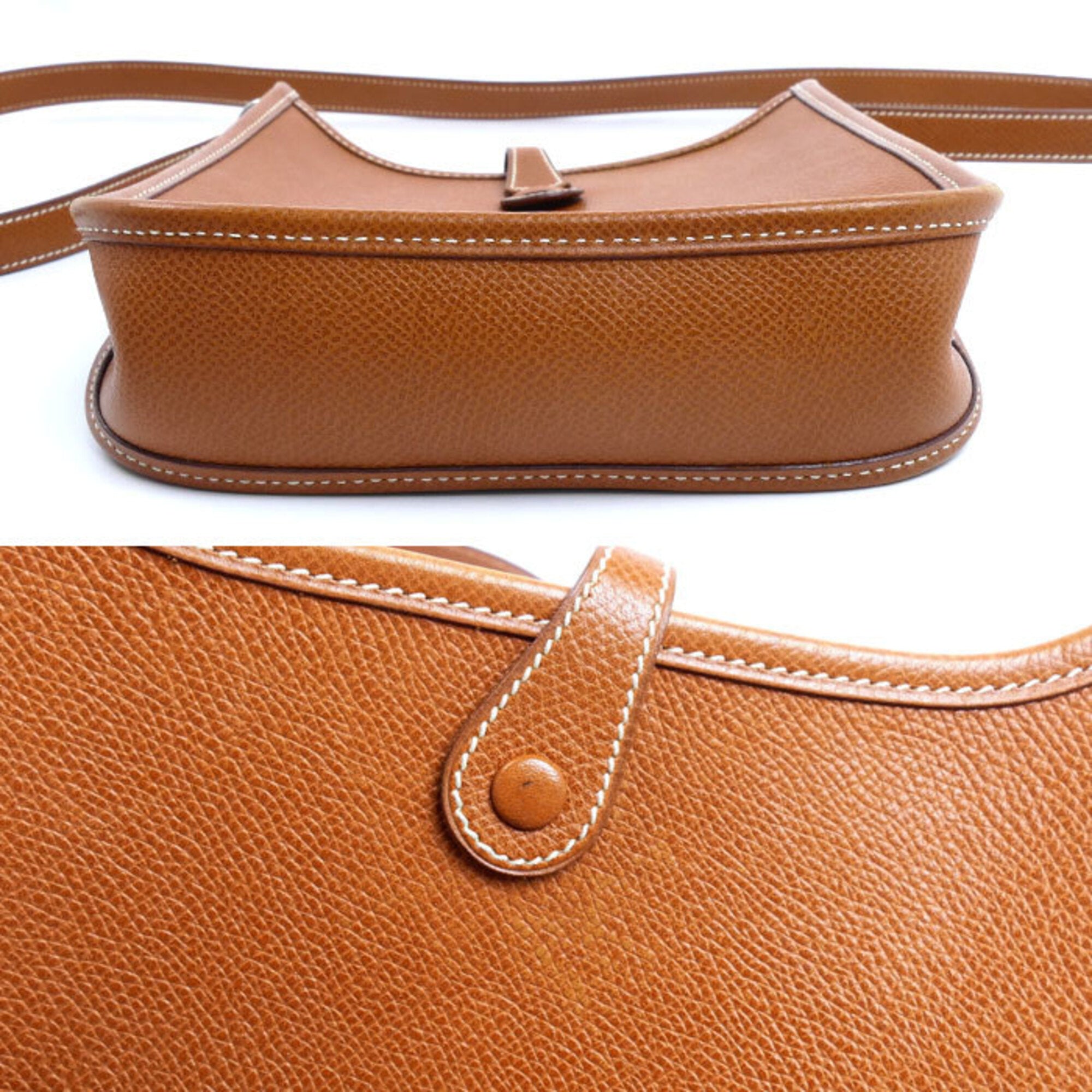 Hermes Brown Leather Shoulder Bag (Pre-Owned)