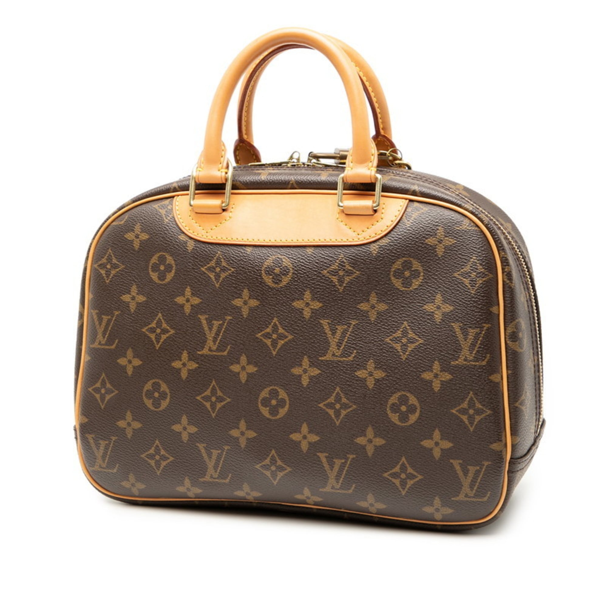 Louis Vuitton Brown Pvc Leather Handbag (Pre-Owned)
