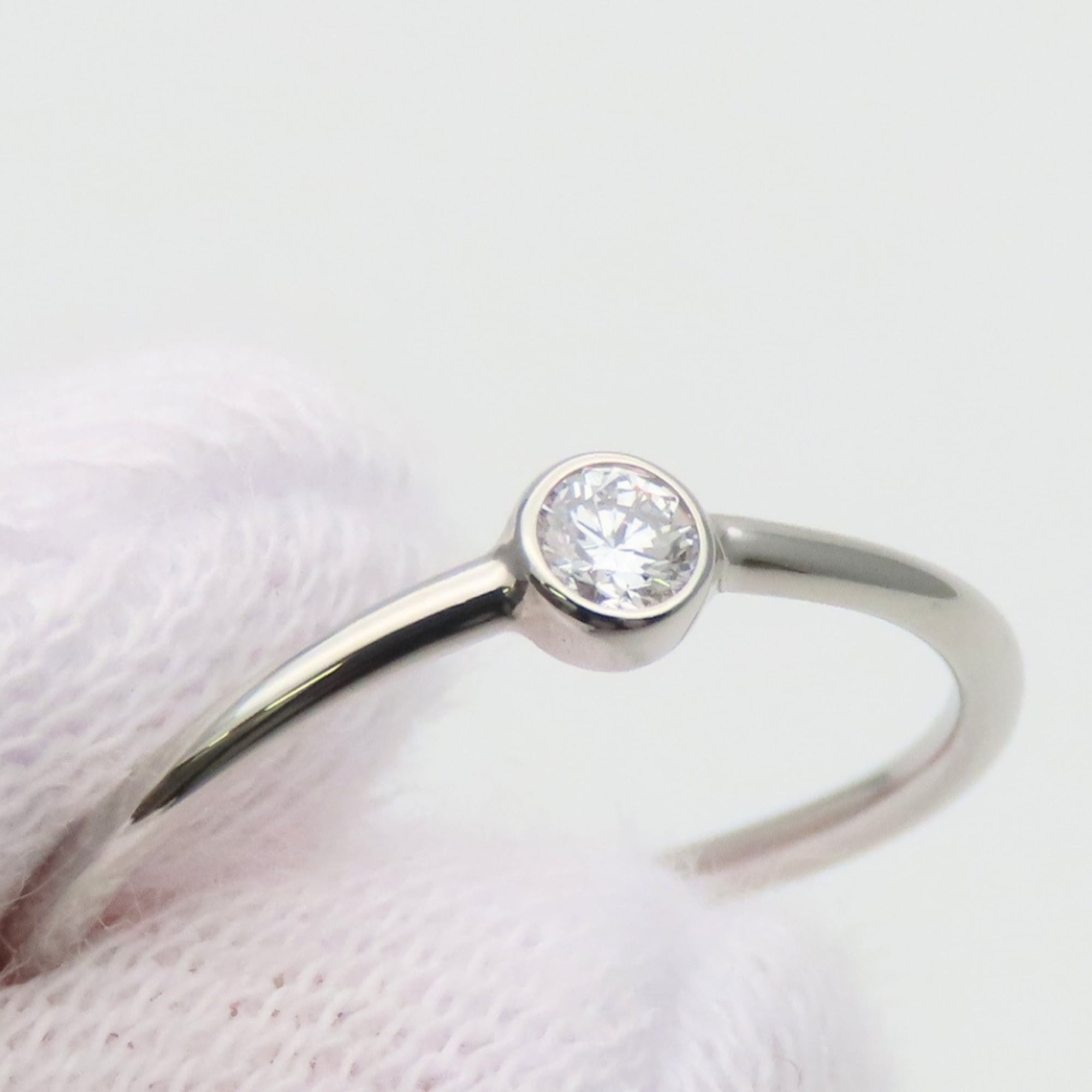 Tiffany Platinum Platinum 950 Band Ring (Pre-Owned)
