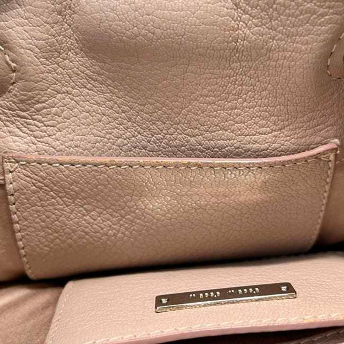 Miu Miu Pink Silver Leather Shoulder Bag (Pre-Owned)