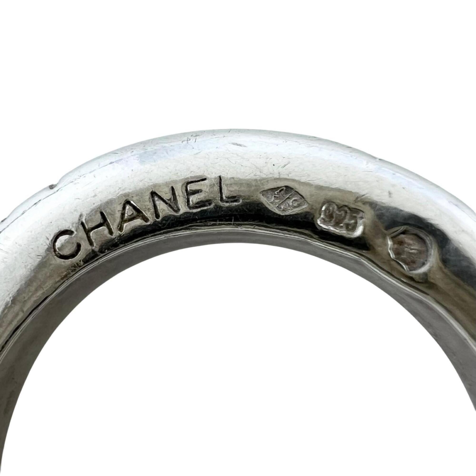 Chanel Silver Silver 925 Band Ring (Pre-Owned)