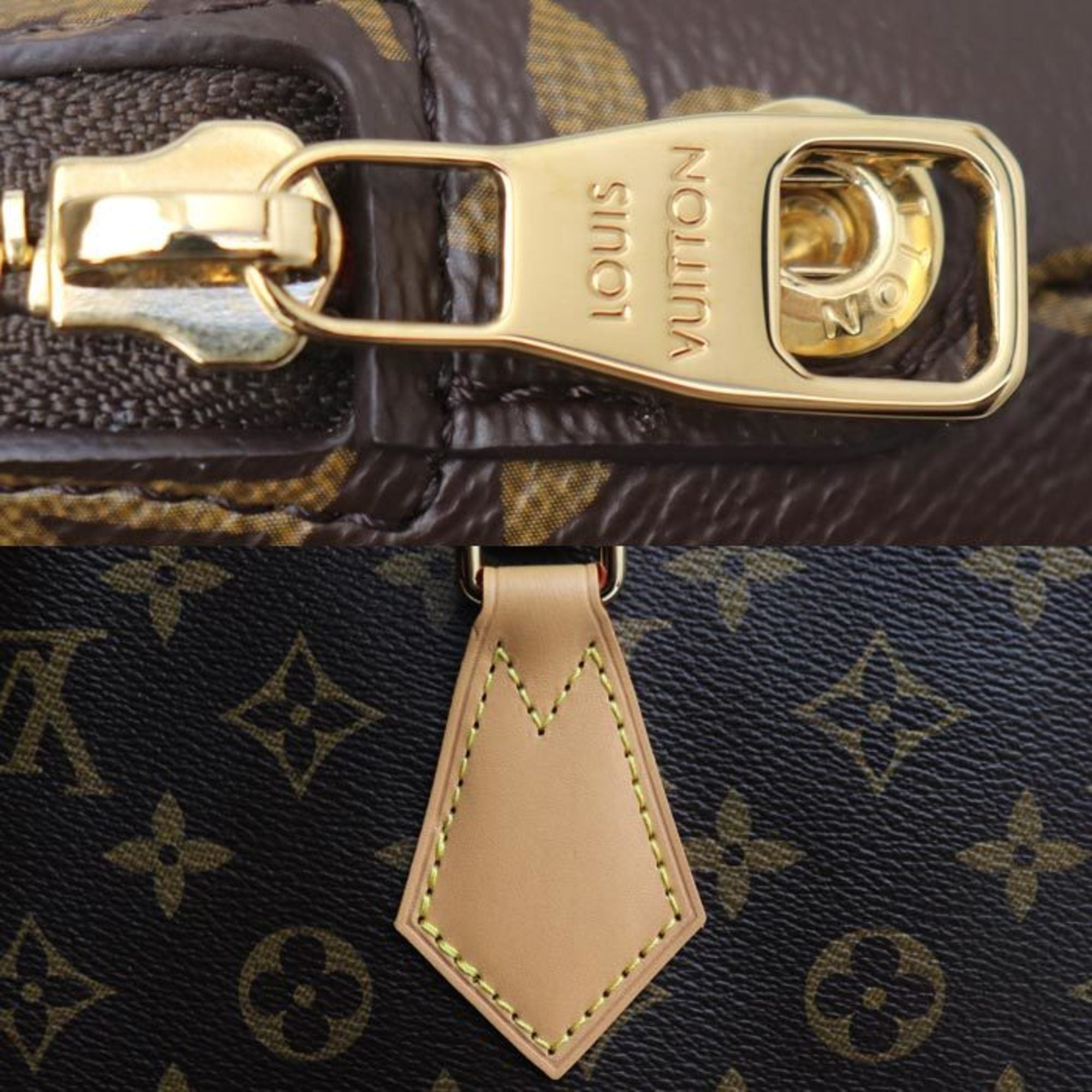 Louis Vuitton Brown Monogram Pouch Tote Bag (Pre-Owned)