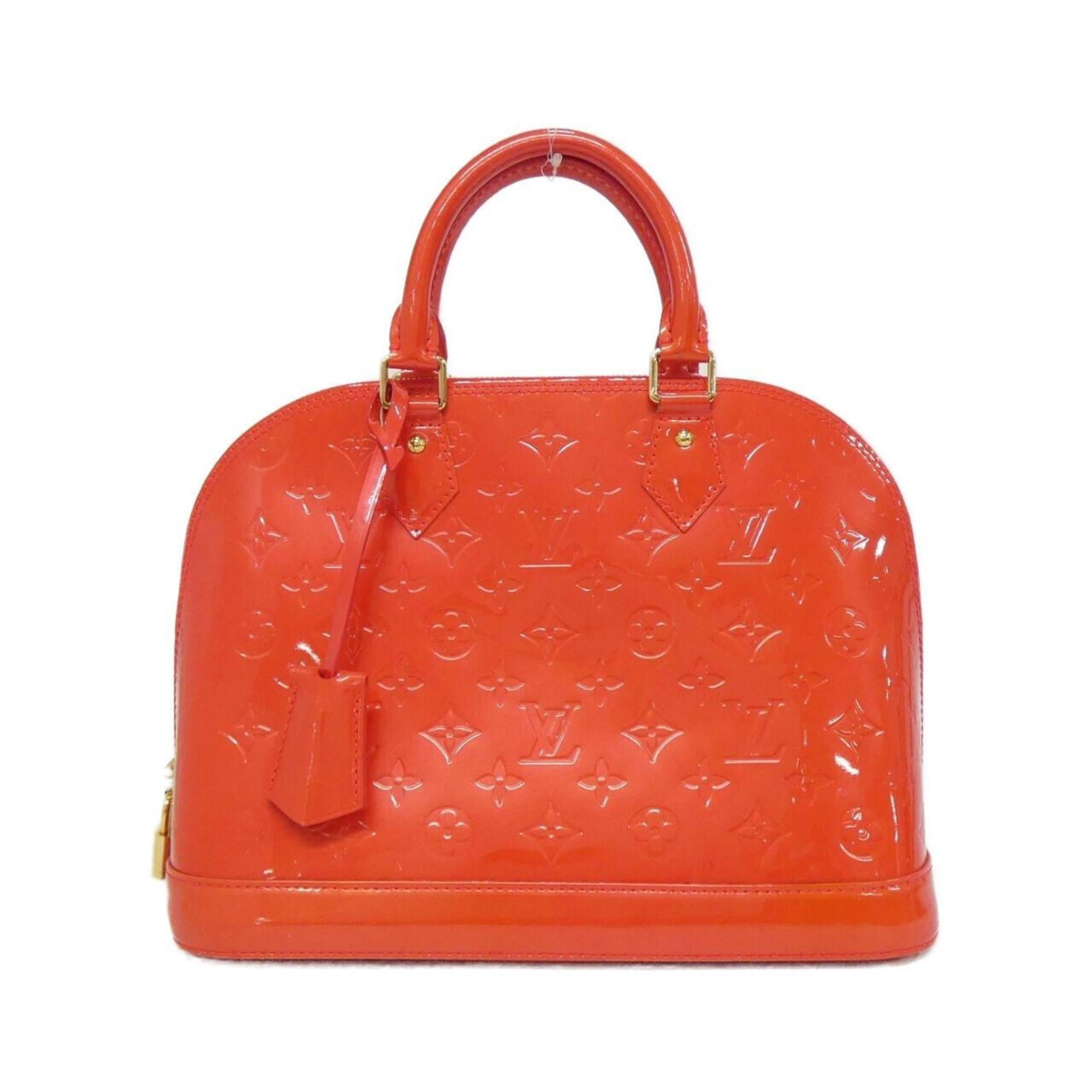 Louis Vuitton Rouge Grenadine Leather Handbag (Pre-Owned)