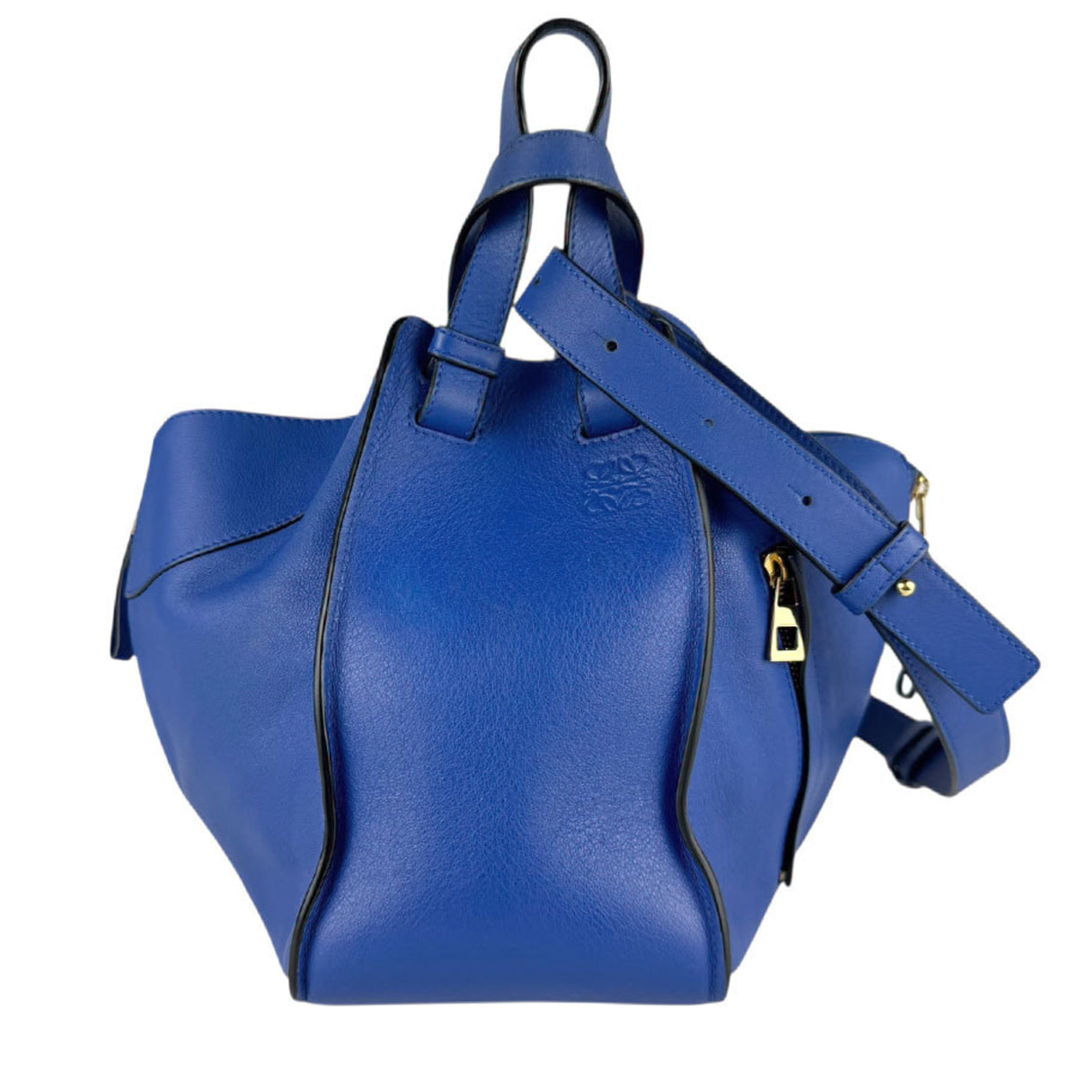 Loewe Blue Leather Handbag Shoulder Bag (Pre-Owned)