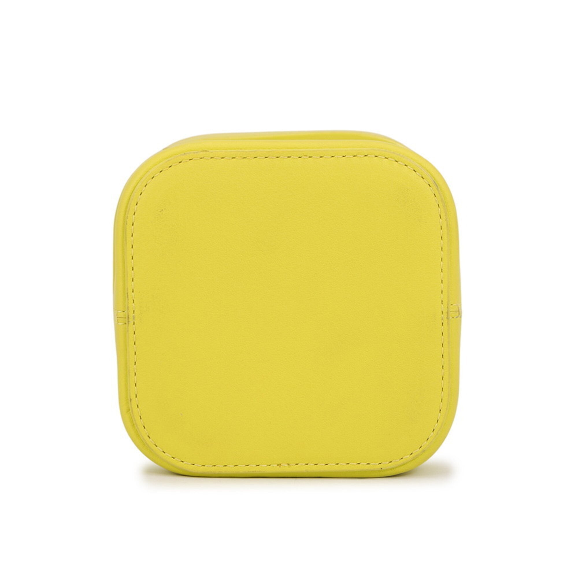 Celine Yellow Leather Handbag Shoulder Bag (Pre-Owned)