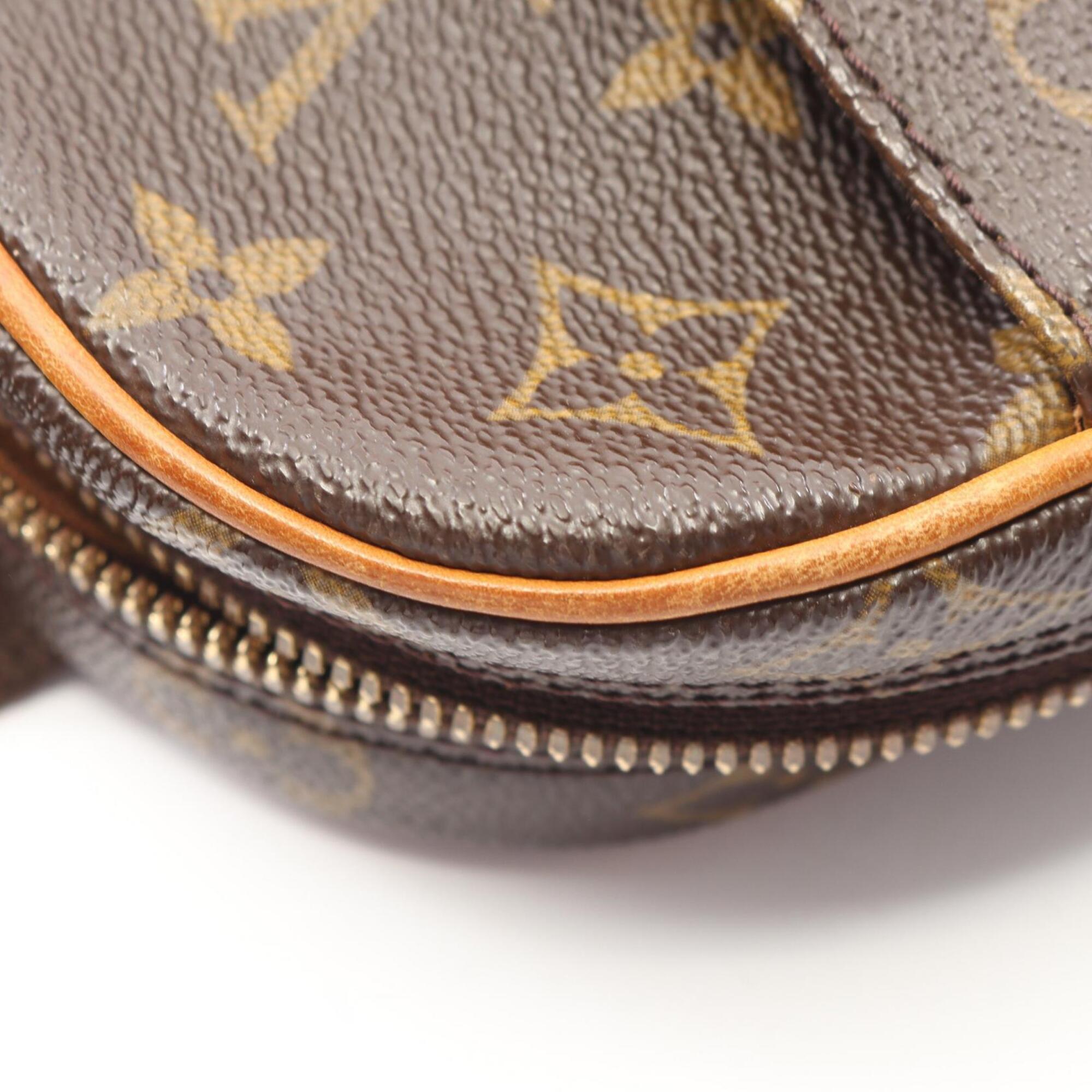 Louis Vuitton Brown Coated Canvas Leather Fanny Pack Handbag (Pre-Owned)