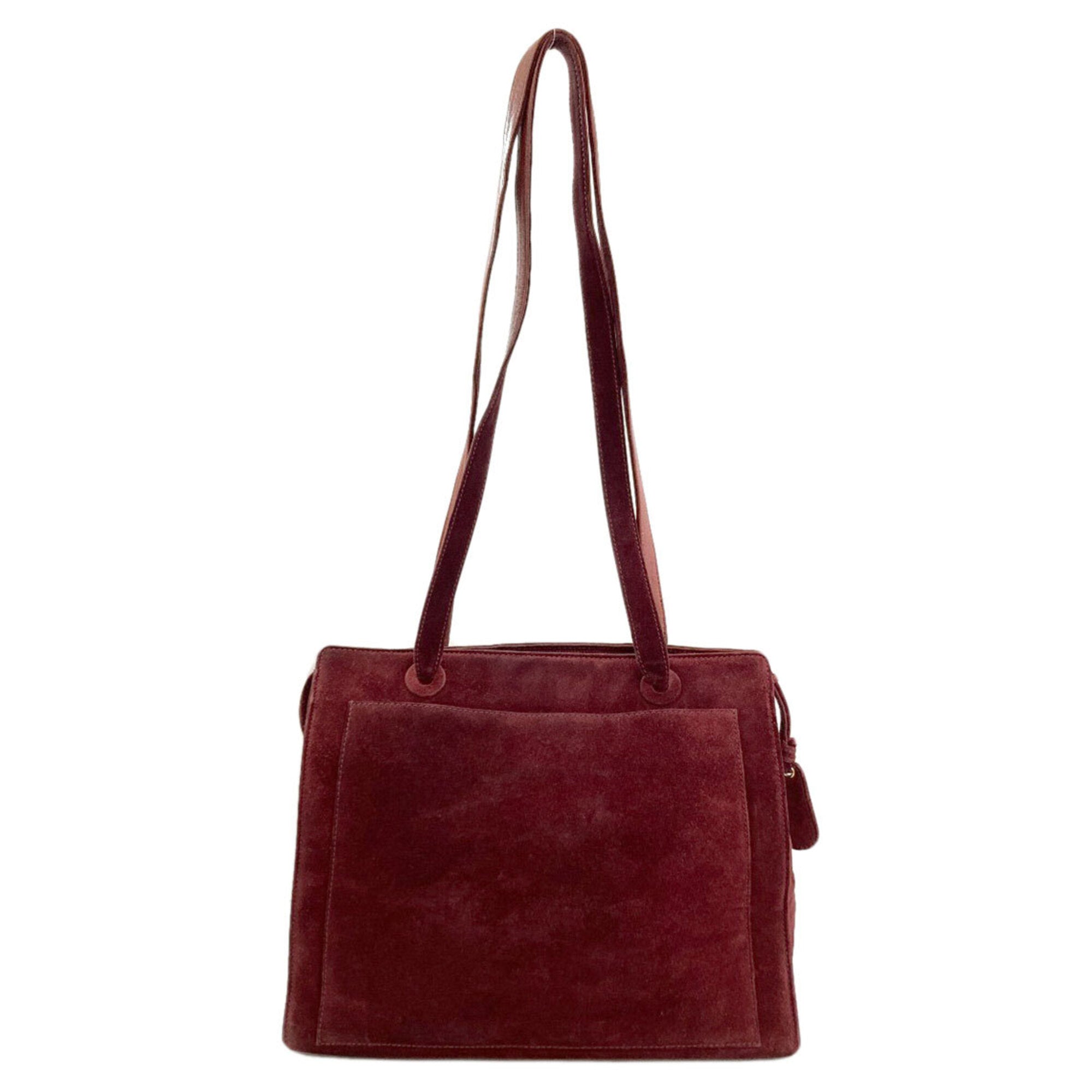 Chanel Bordeaux Leather Tote Bag (Pre-Owned)