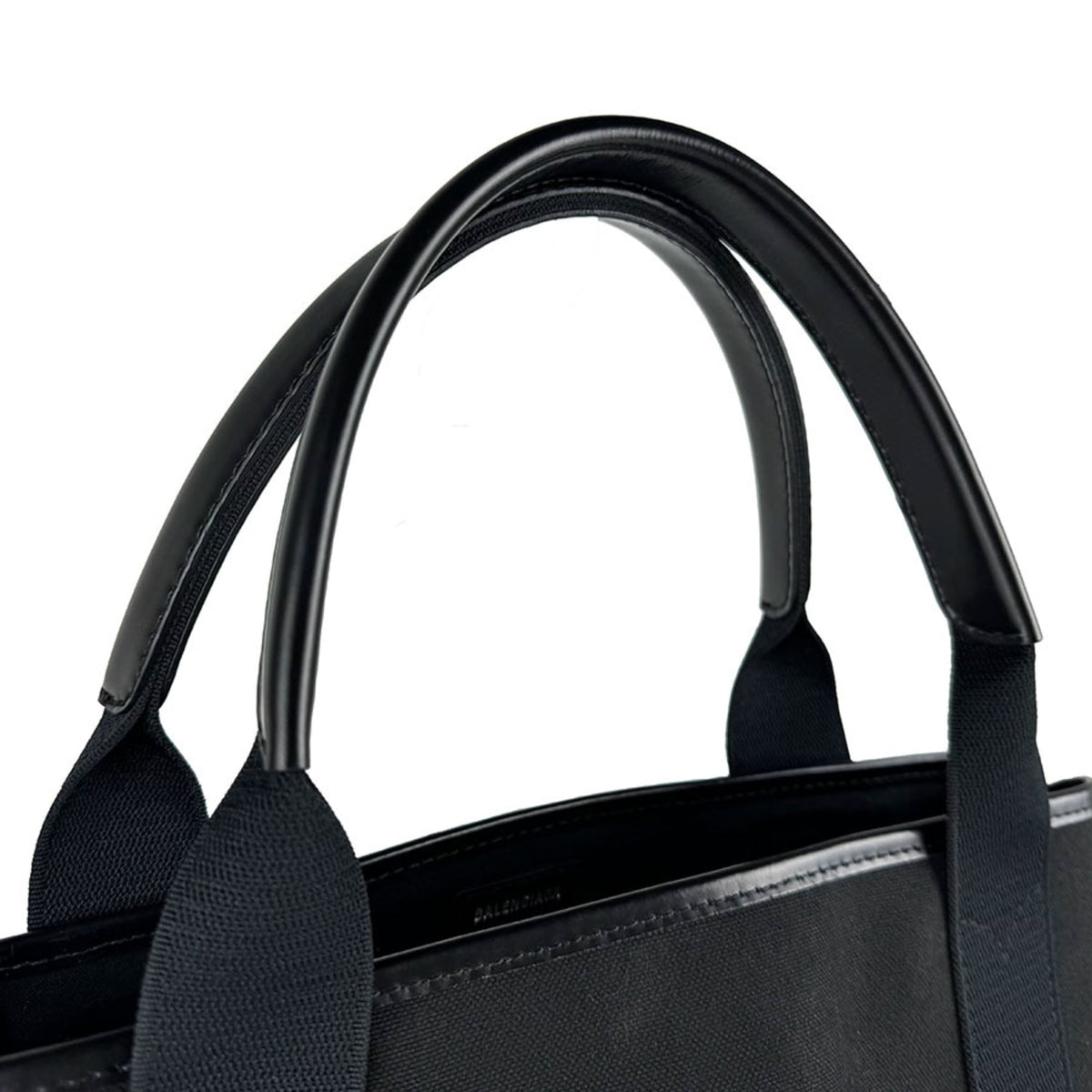 Balenciaga Black Canvas Leather Handbag (Pre-Owned)