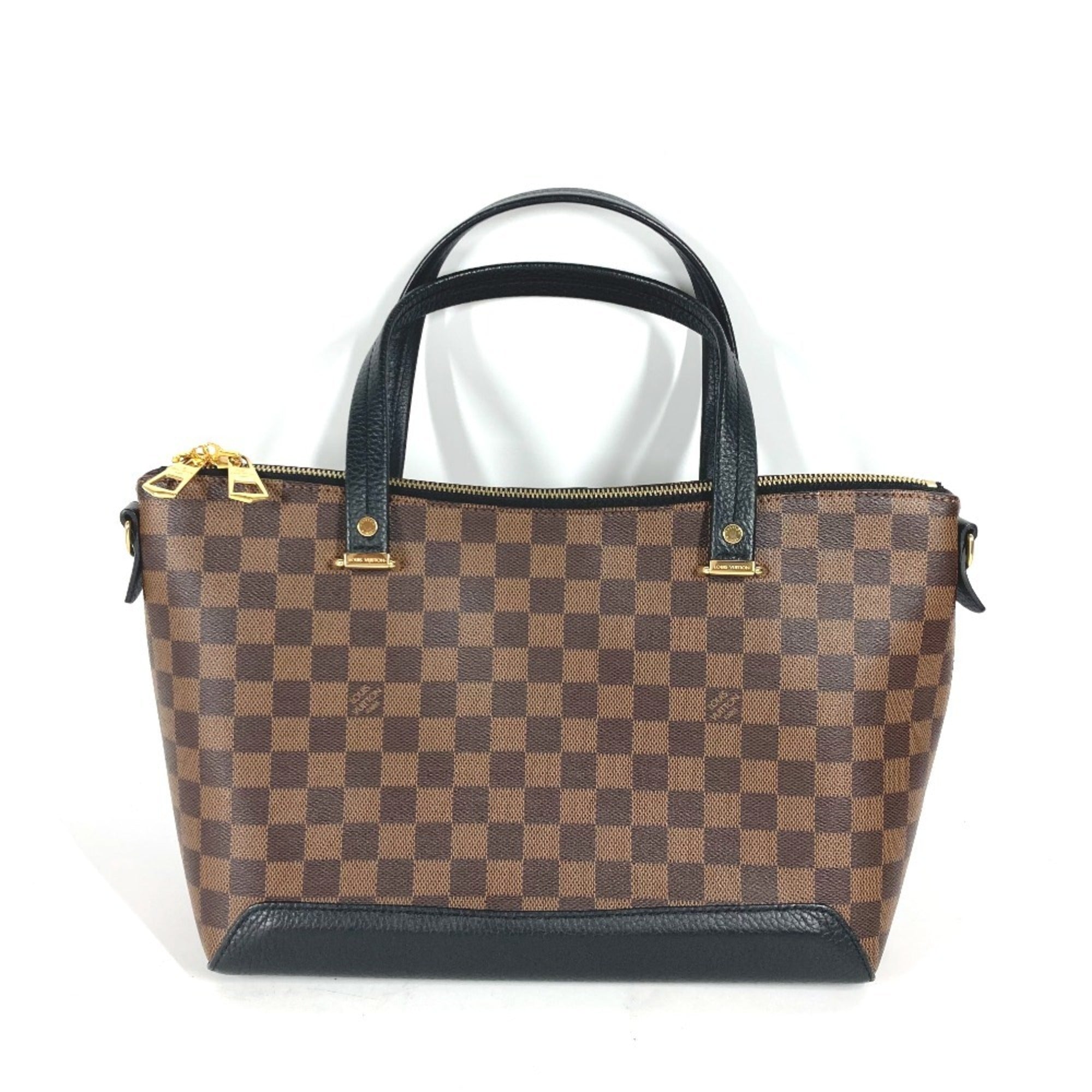 Louis Vuitton Brown Ebene Damier Canvas Shoulder Bag Tote Bag (Pre-Owned)