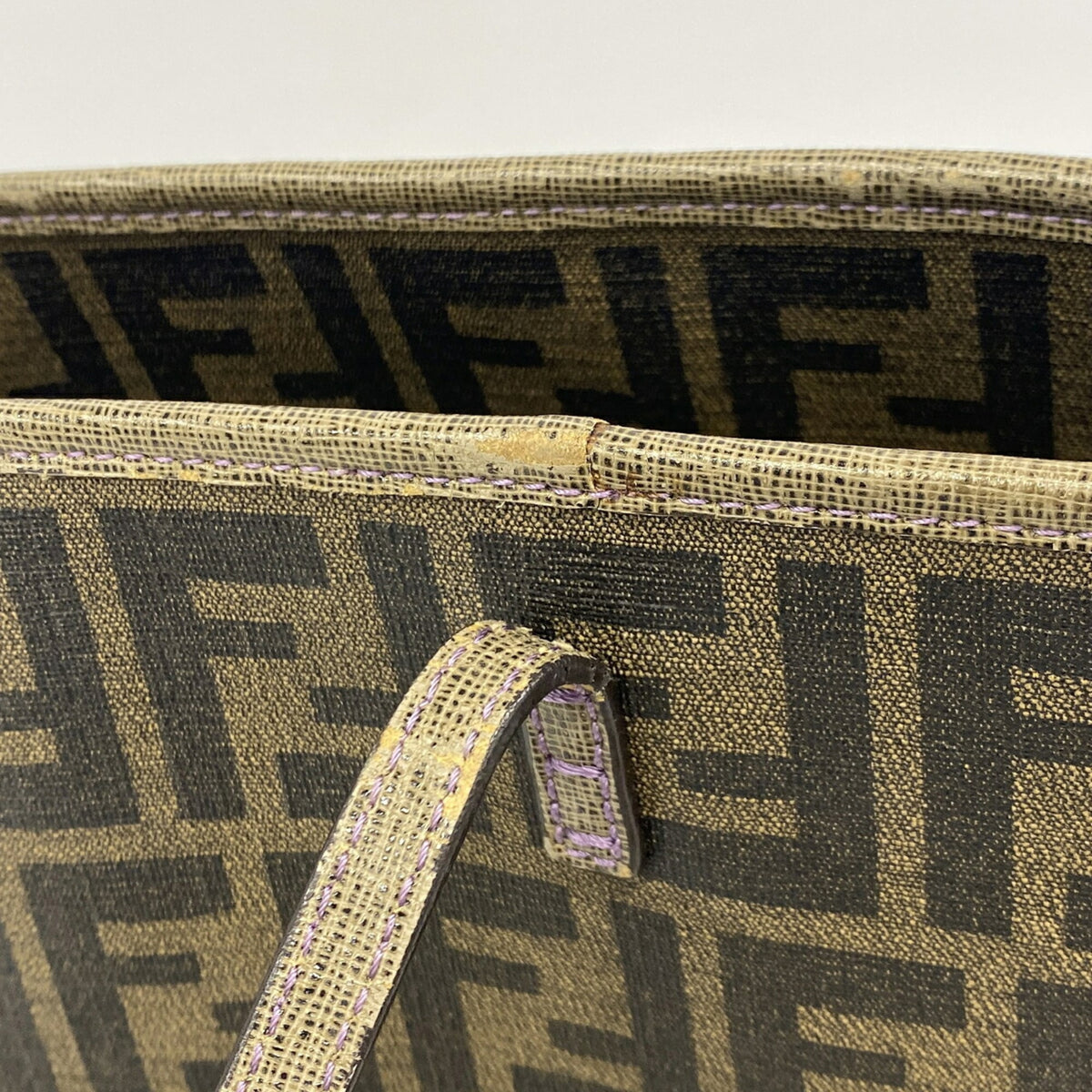 Fendi Brown Pvc Tote Bag (Pre-Owned)