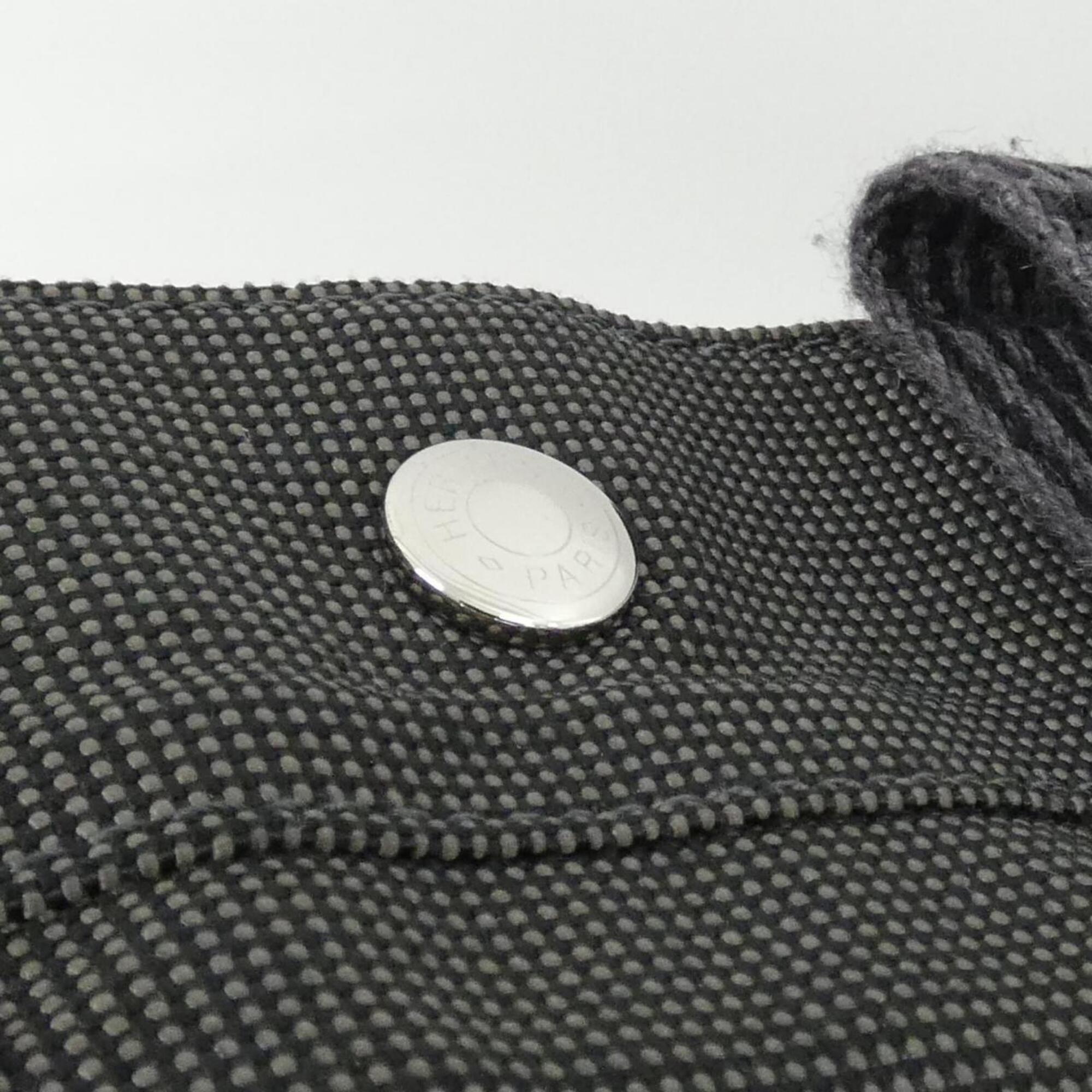Hermes Black Canvas Backpack (Pre-Owned)