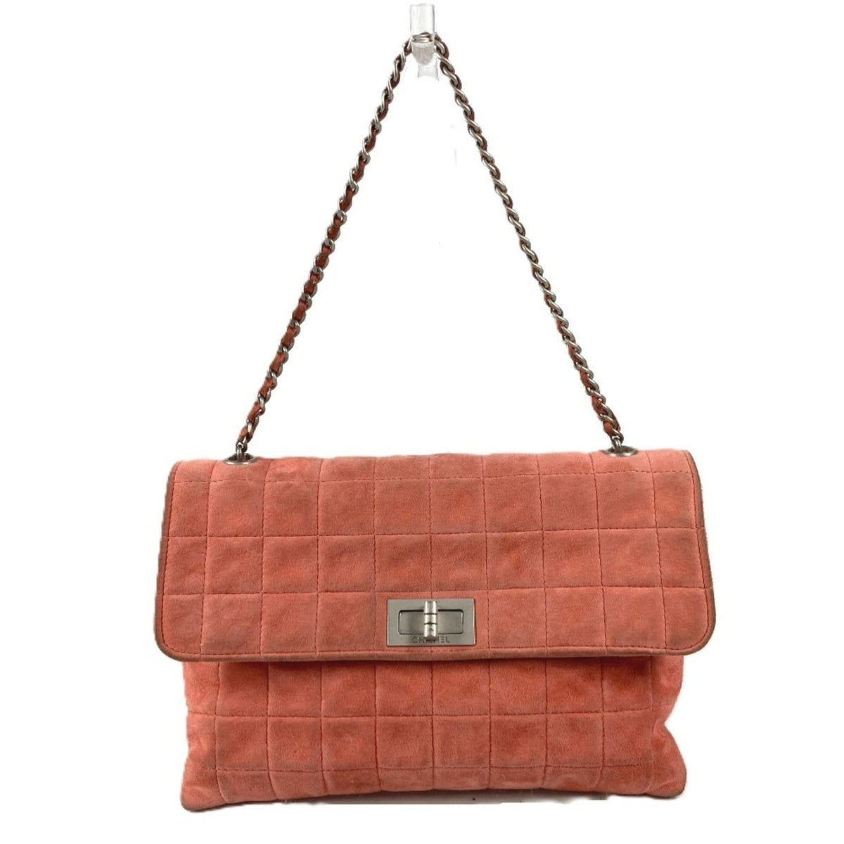 Chanel 2.55 Pink Suede Shoulder Bag (Pre-Owned)