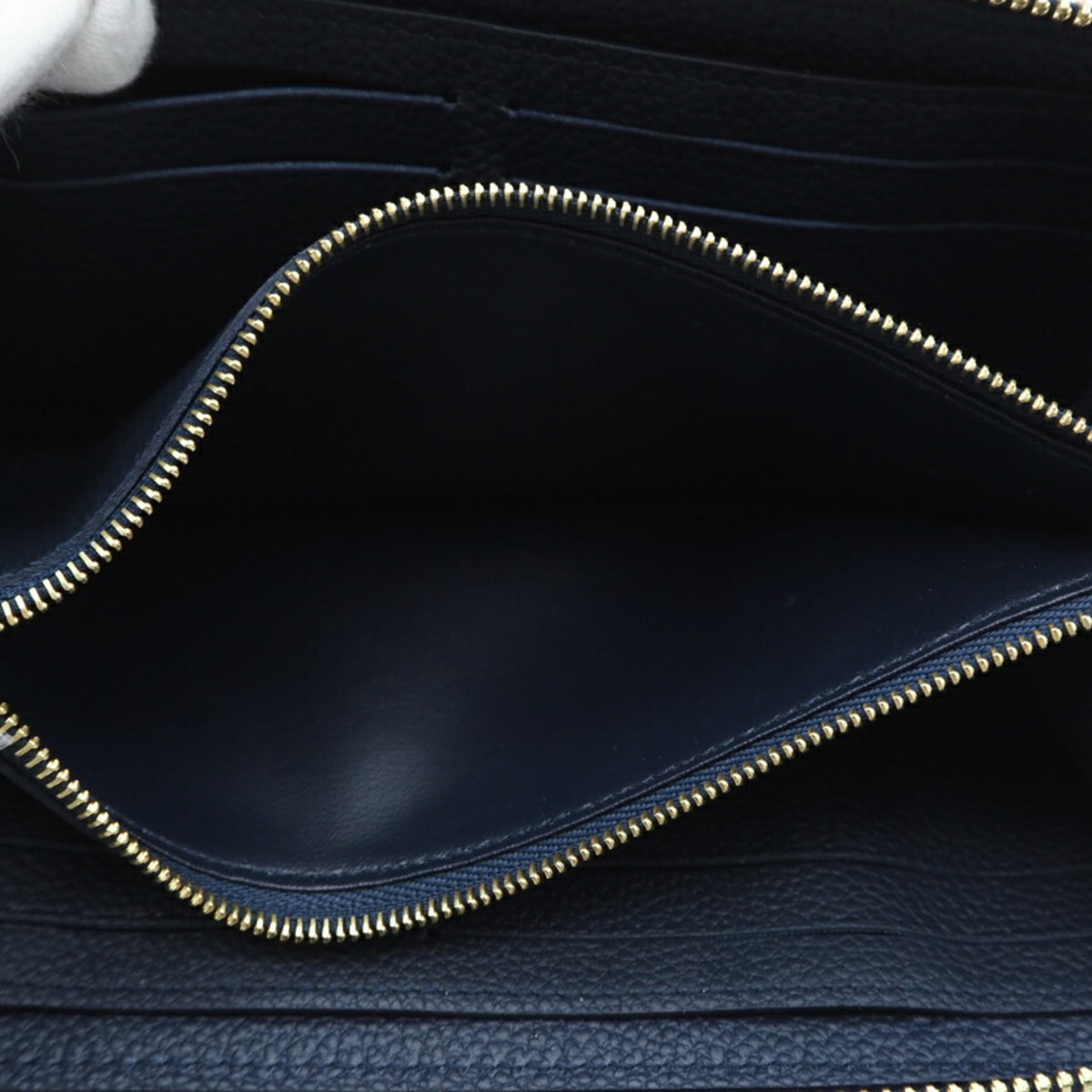 Louis Vuitton Empreinte Bicolor Navy Leather Long Wallet (Bi-Fold) (Pre-Owned)