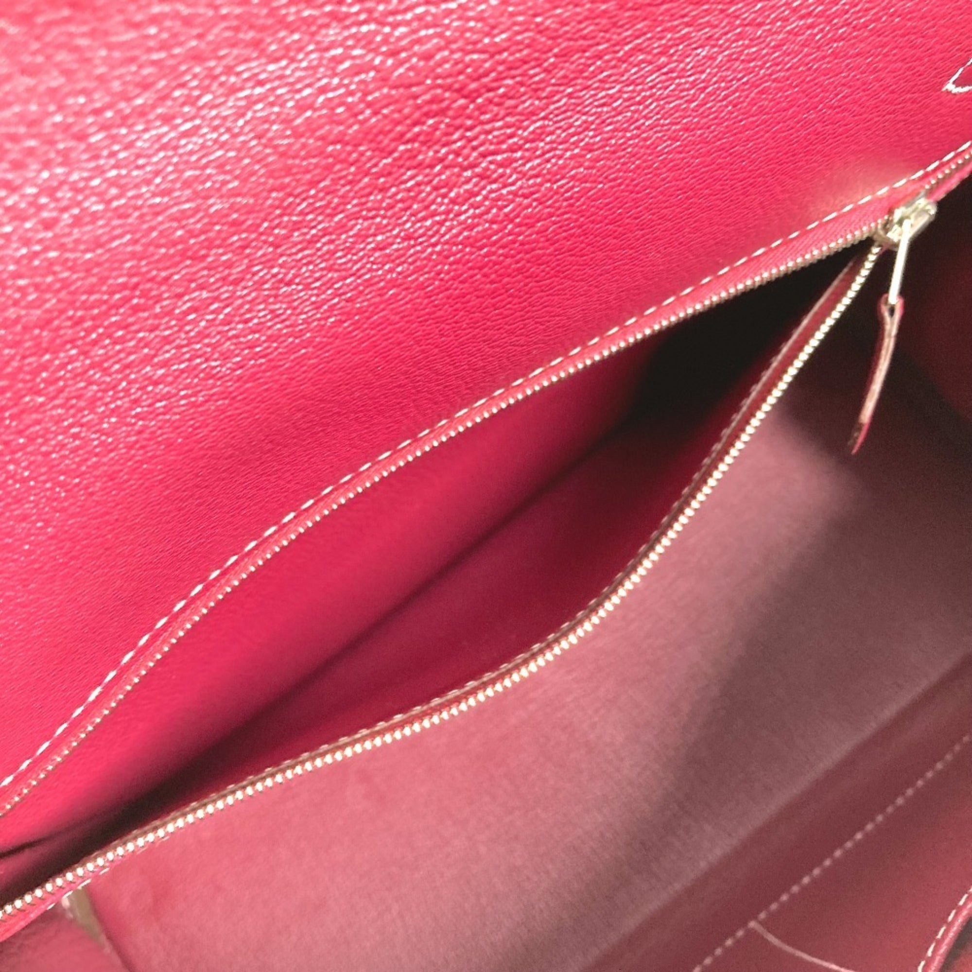 Hermes Pink Epsom Leather Handbag Shoulder Bag (Pre-Owned)