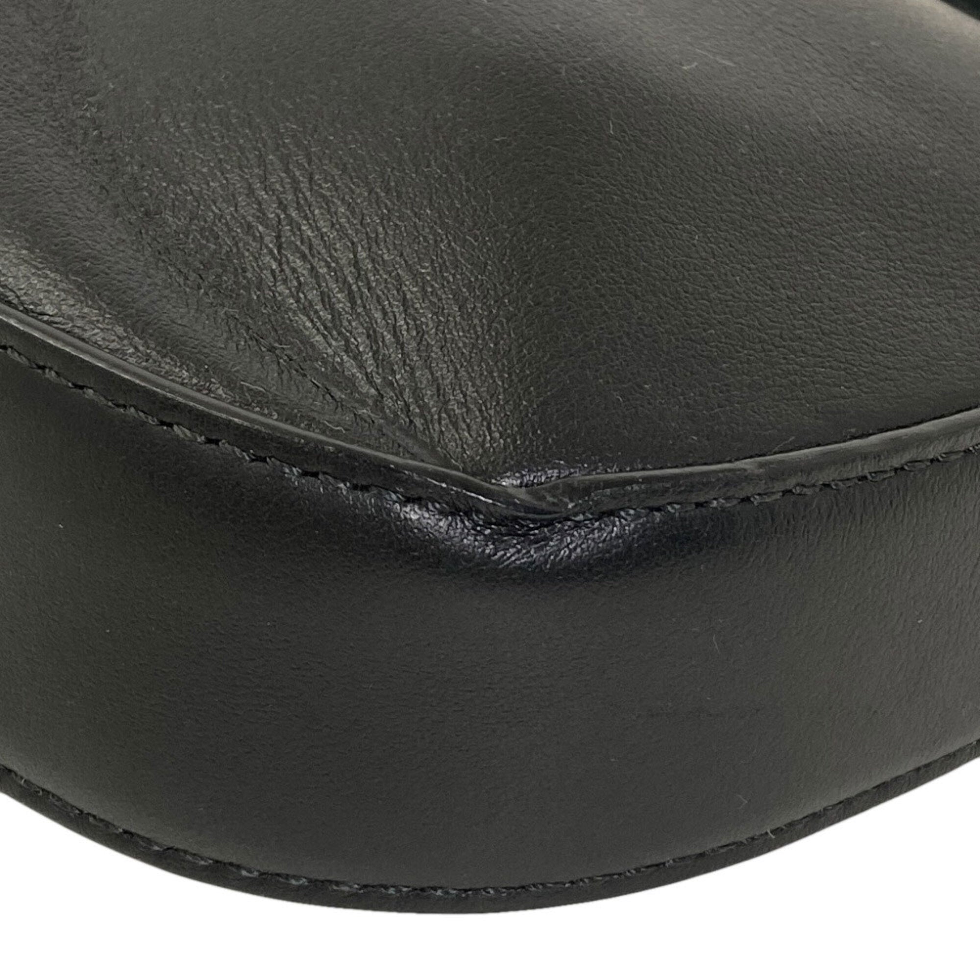 Jimmy Choo Black Leather Shoulder Bag (Pre-Owned)