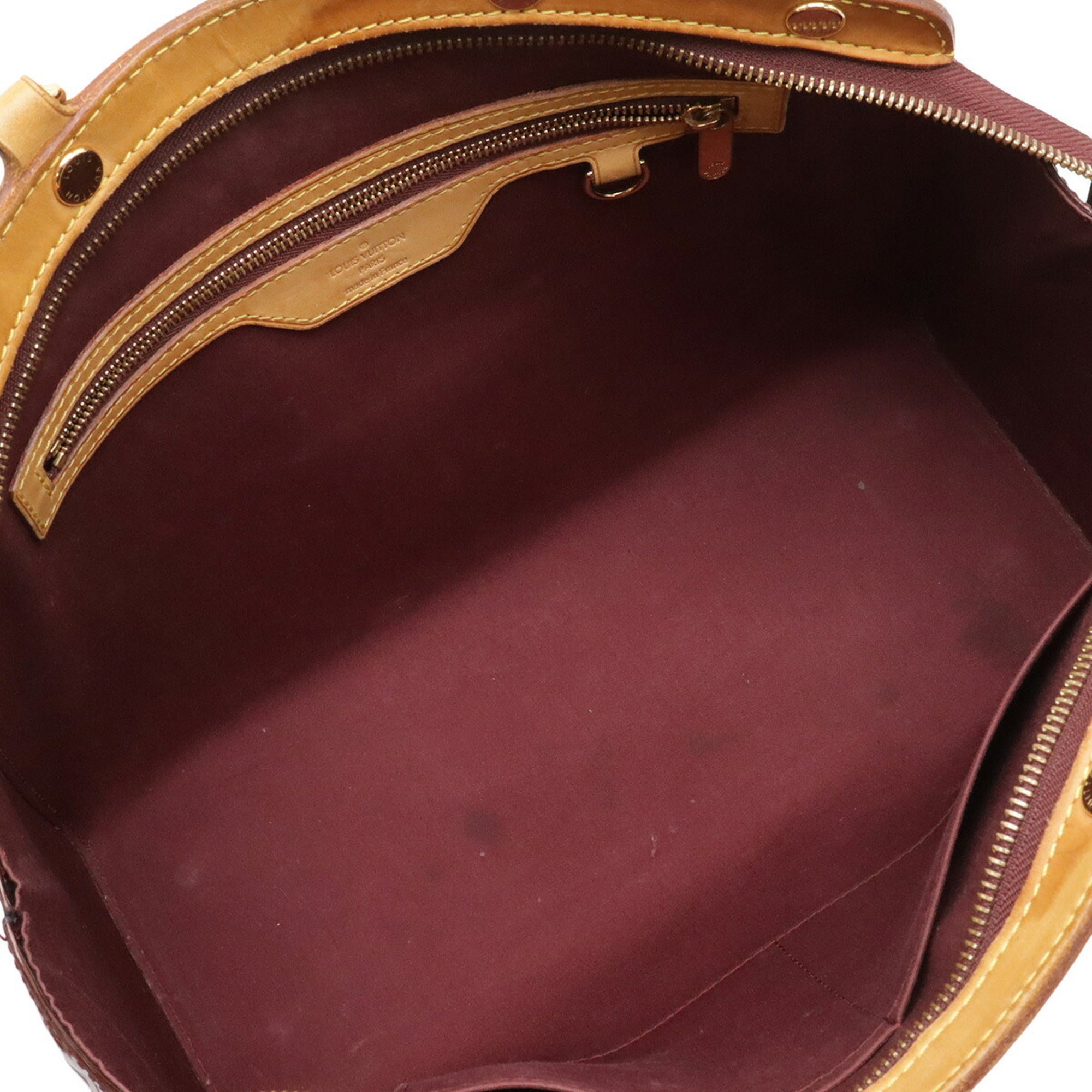 Louis Vuitton Rouge Fauviste Monogram Vernis Handbag Shoulder Bag (Pre-Owned)