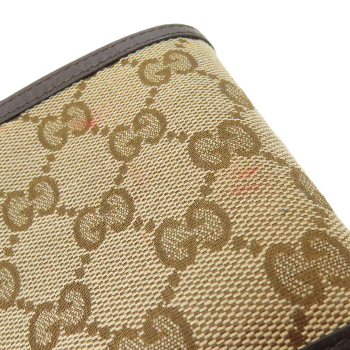 Gucci Brown Canvas Leather Wallet (Bi-Fold) (Pre-Owned)