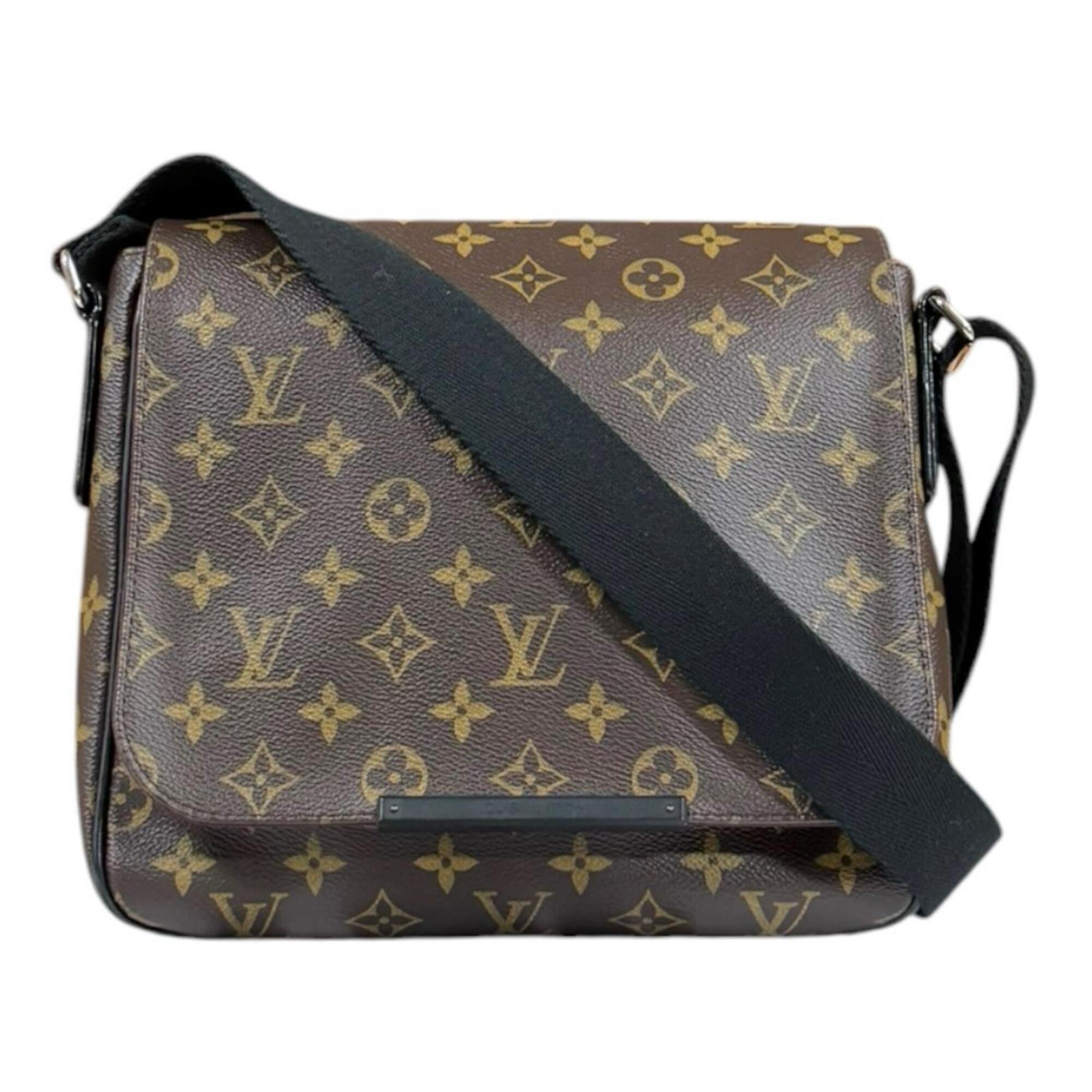 Louis Vuitton Black Brown Monogram Shoulder Bag (Pre-Owned)