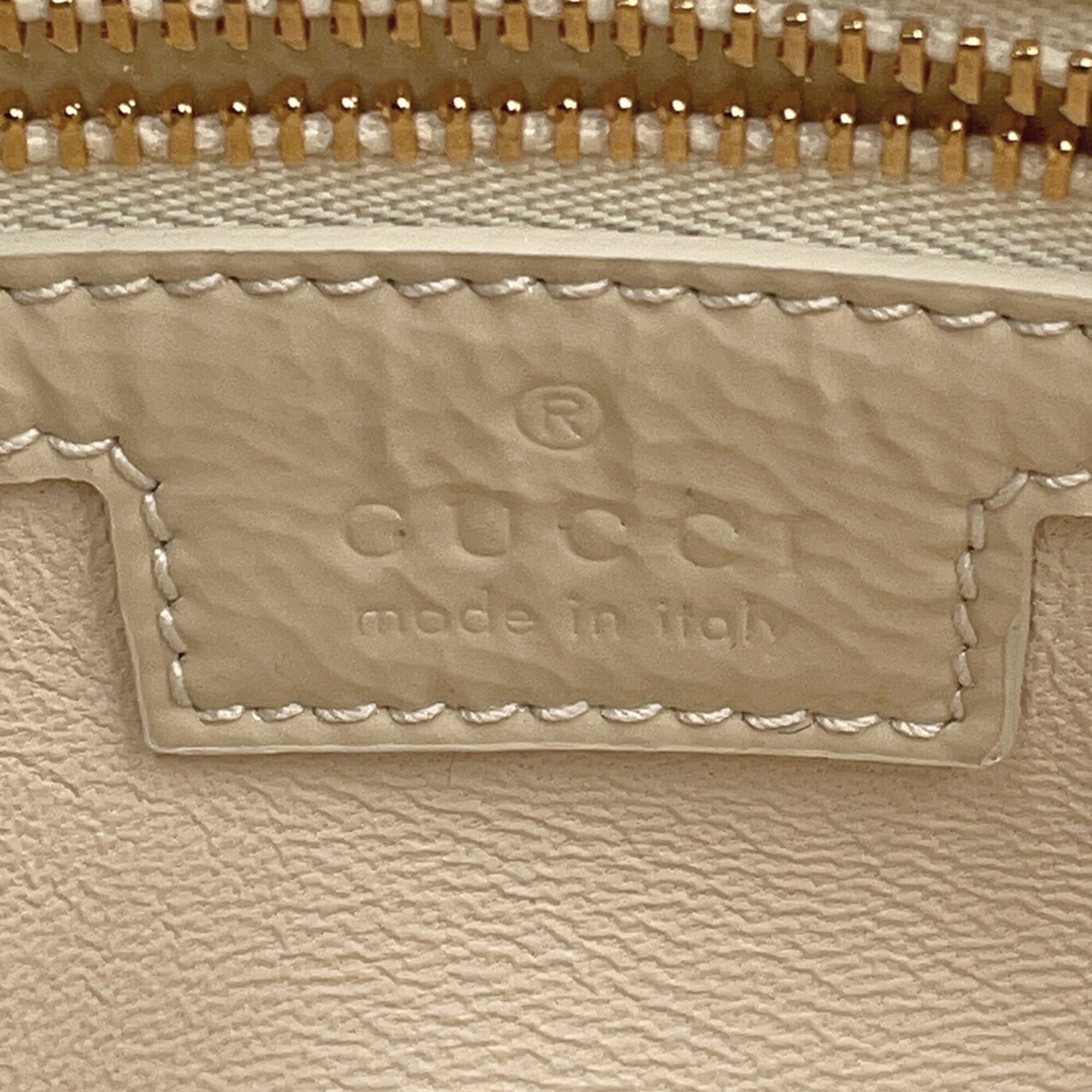 Gucci Ivory Ivory Handbag Shoulder Bag (Pre-Owned)