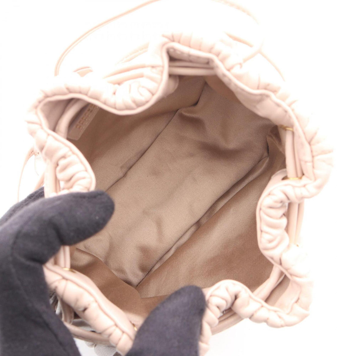 Miu Miu Pink Leather Handbag Pouch (Pre-Owned)