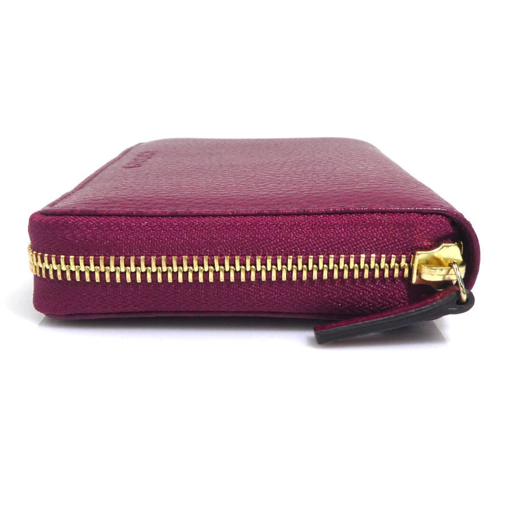 Gucci Red Color Wine Leather Wallet (Bi-Fold) (Pre-Owned)