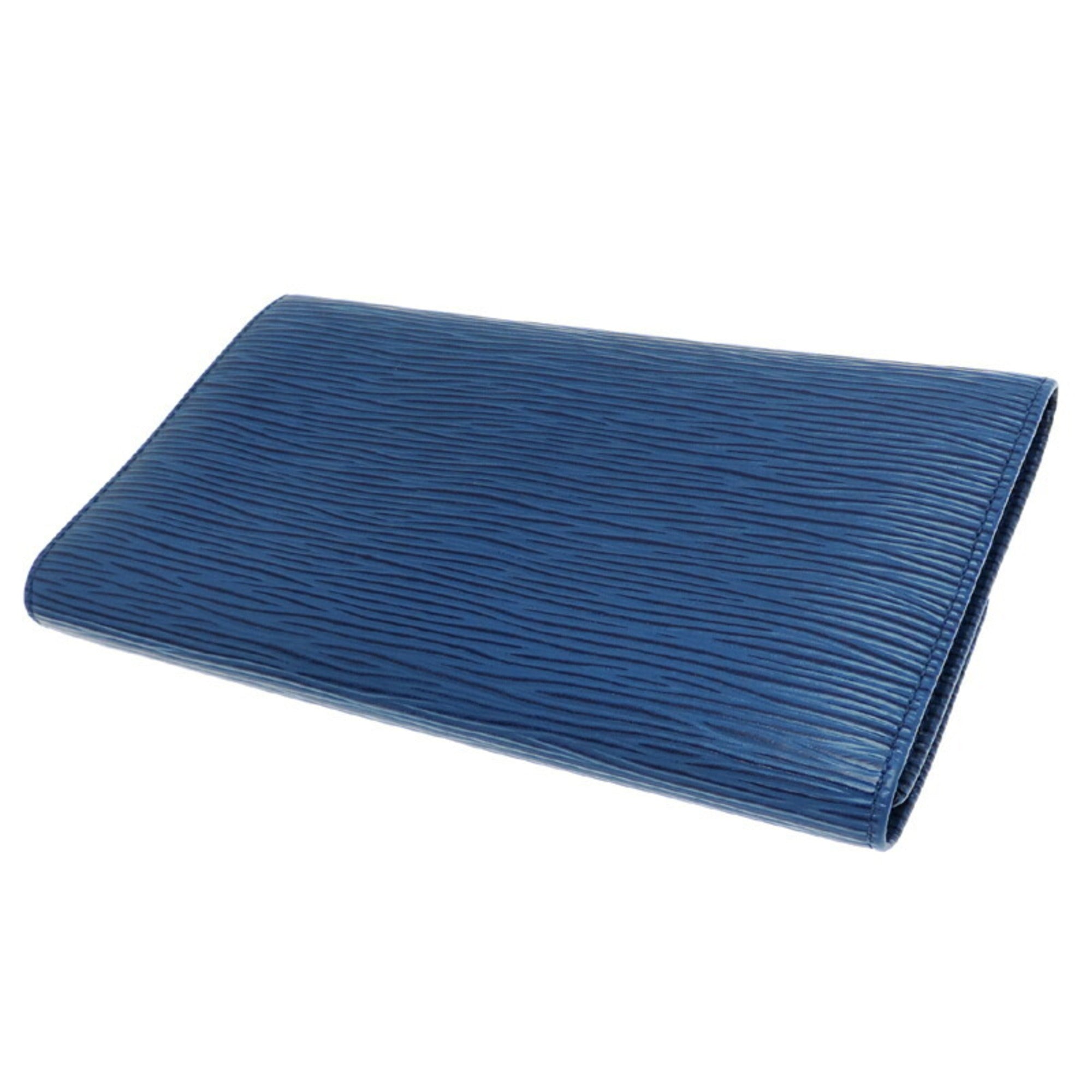 Louis Vuitton Blue Toledo Blue Epi Leather Long Wallet (Bi-Fold) (Pre-Owned)