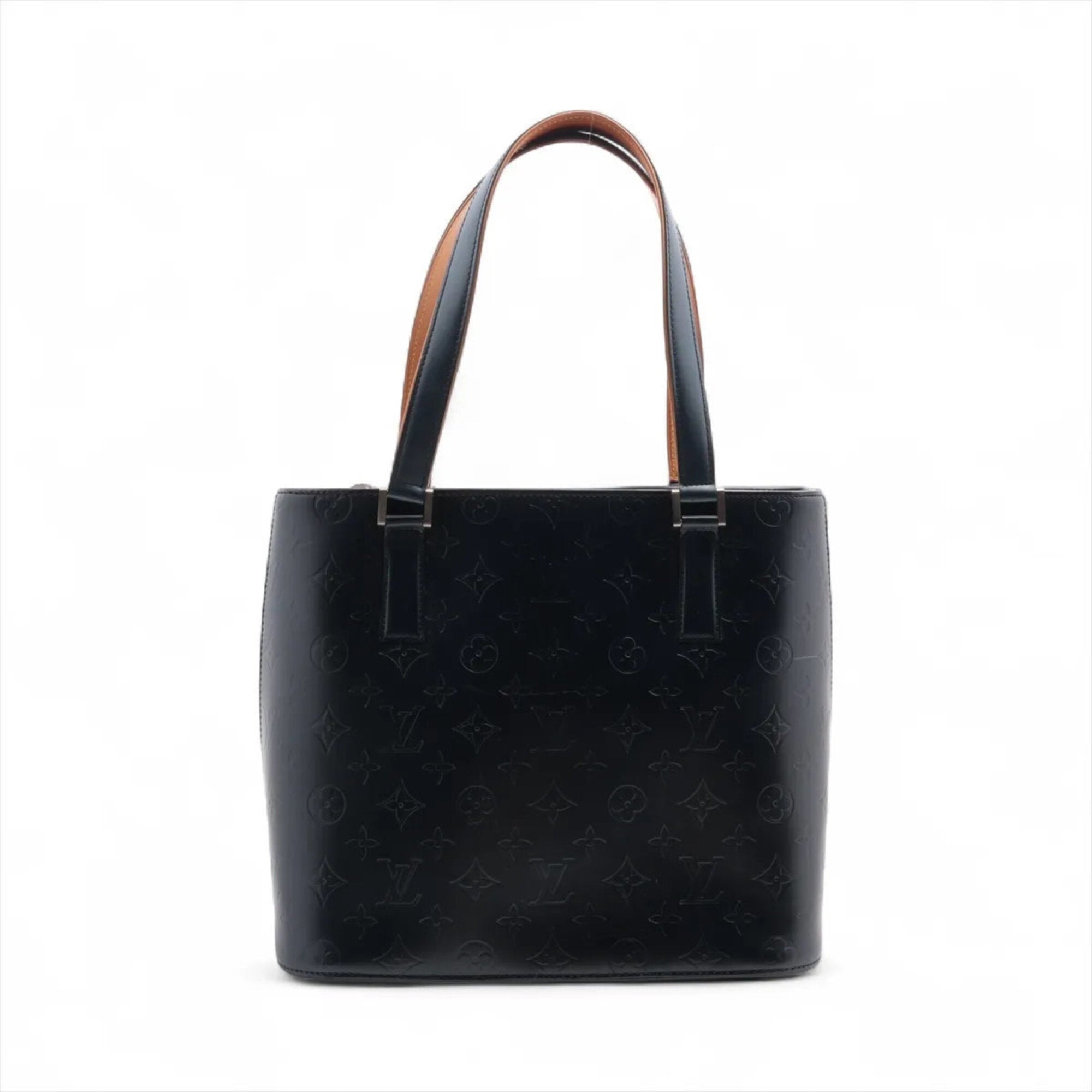 Louis Vuitton Blue Leather Handbag Tote Bag (Pre-Owned)