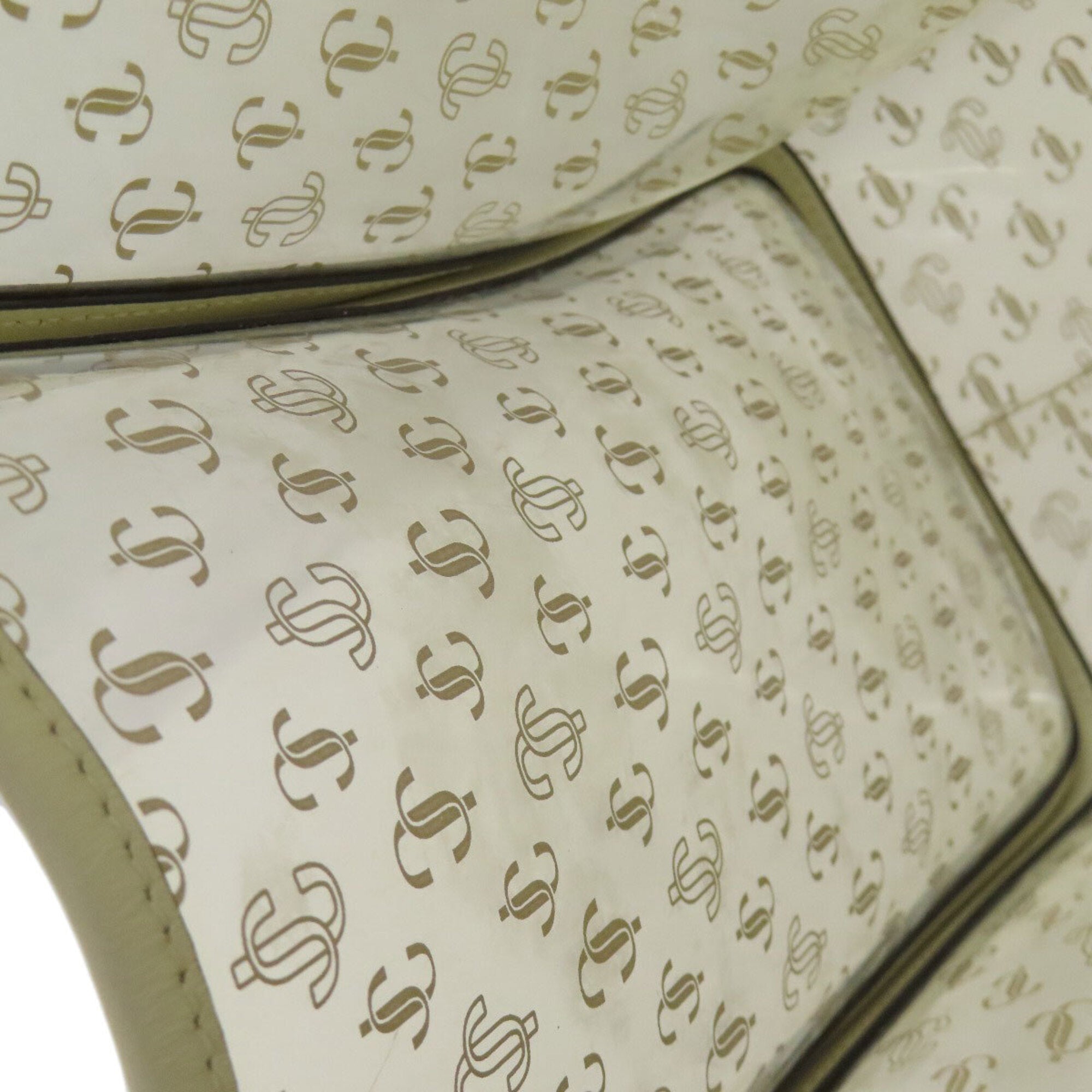Jimmy Choo Clear White Vinyl Handbag Pouch (Pre-Owned)