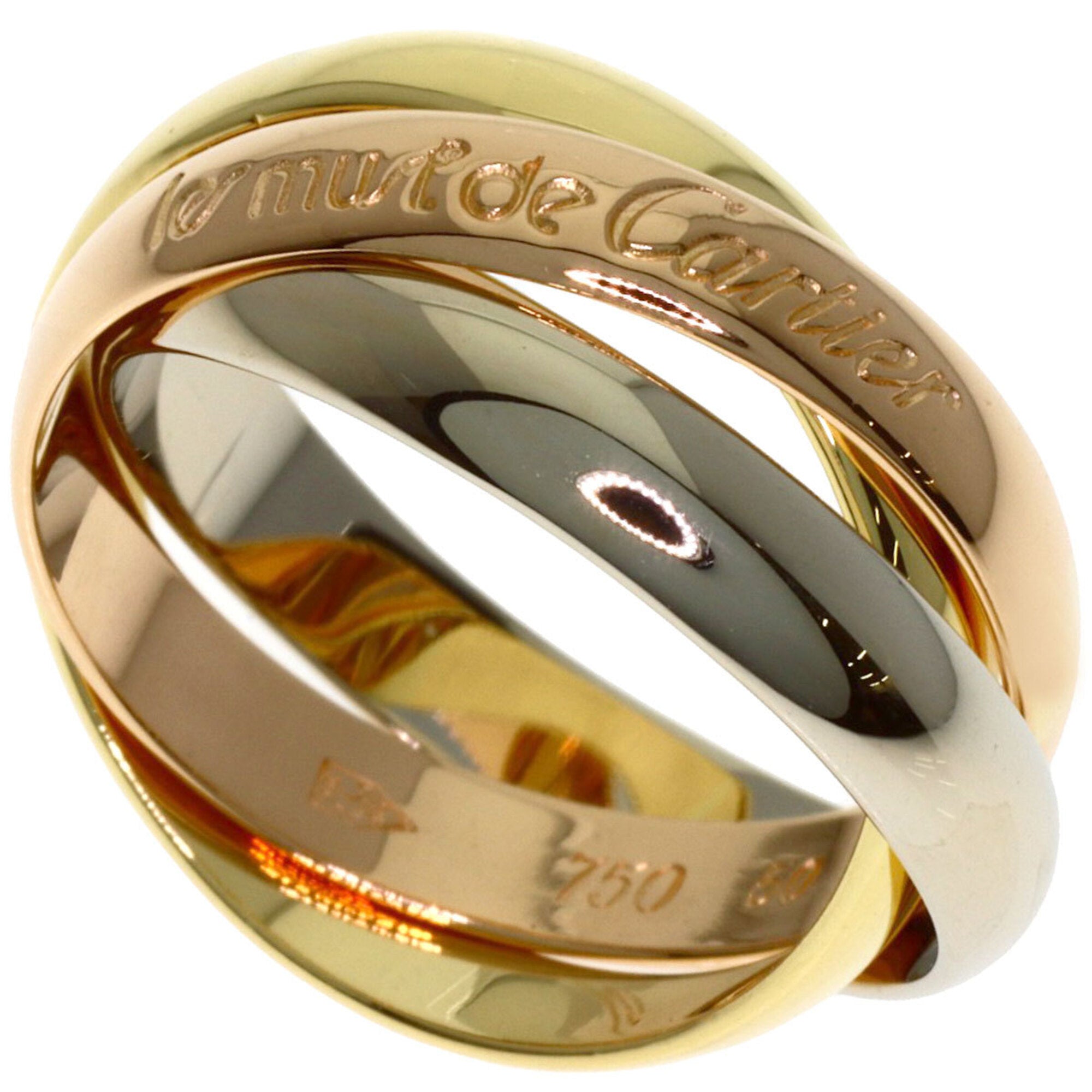 Cartier Yellow Gold (18K) Pink Gold (18K) White Gold (18K) Band Ring (Pre-Owned)