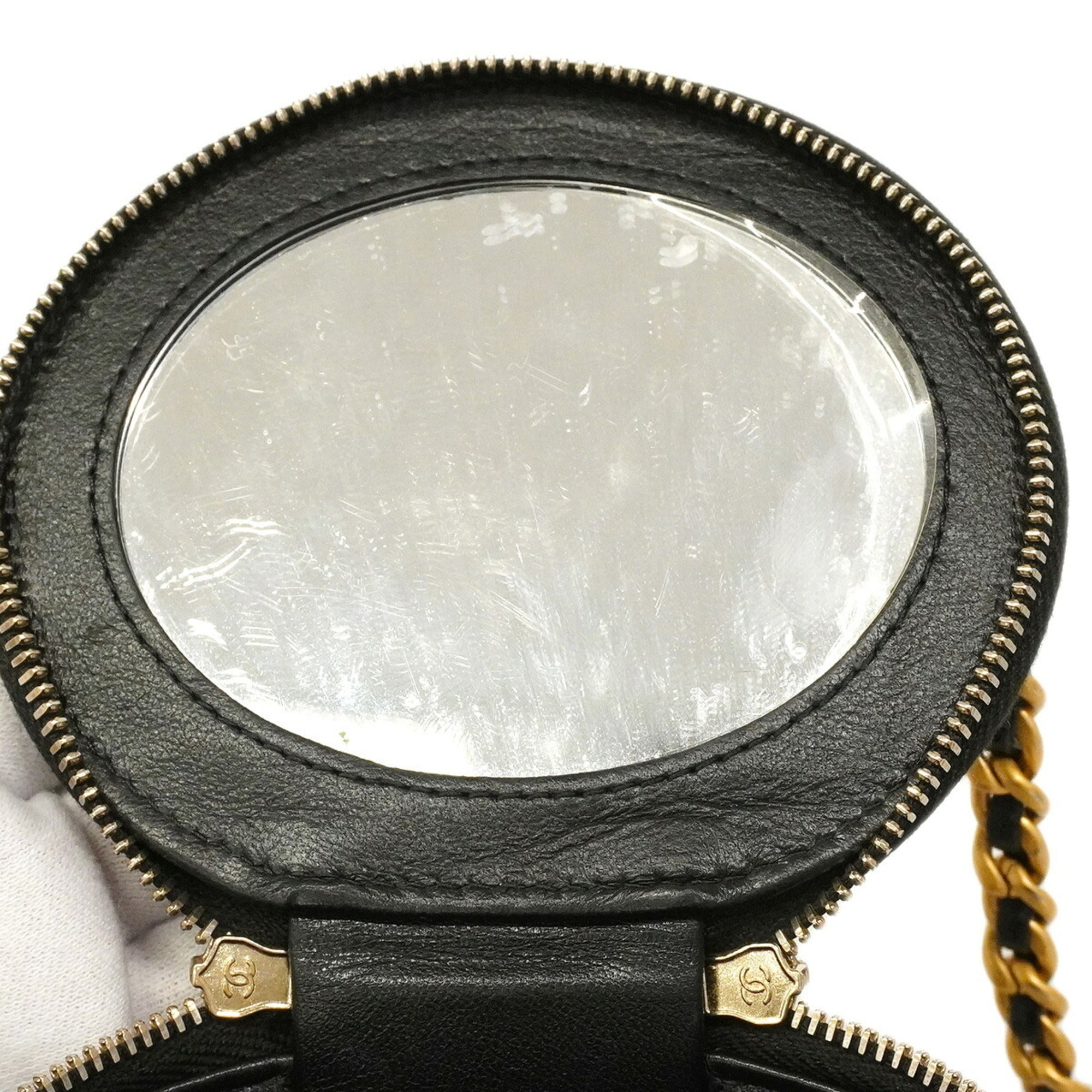 Chanel Black Leather Vanity Bag (Pre-Owned)