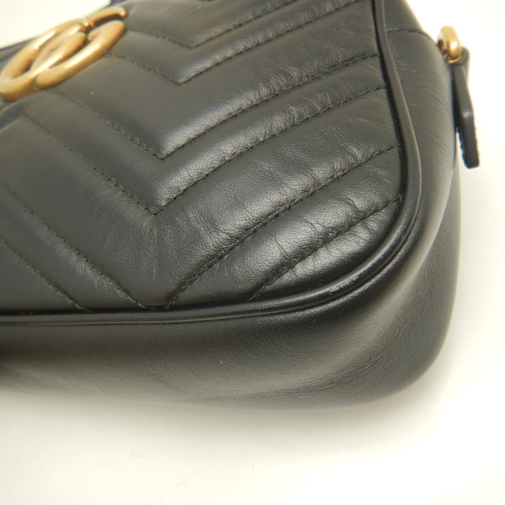 Gucci Black Leather Shoulder Bag (Pre-Owned)