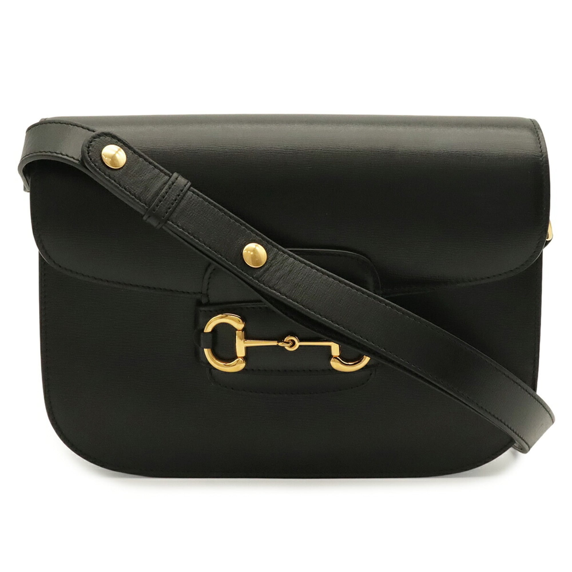 Gucci Black Leather Pochette Shoulder Bag (Pre-Owned)