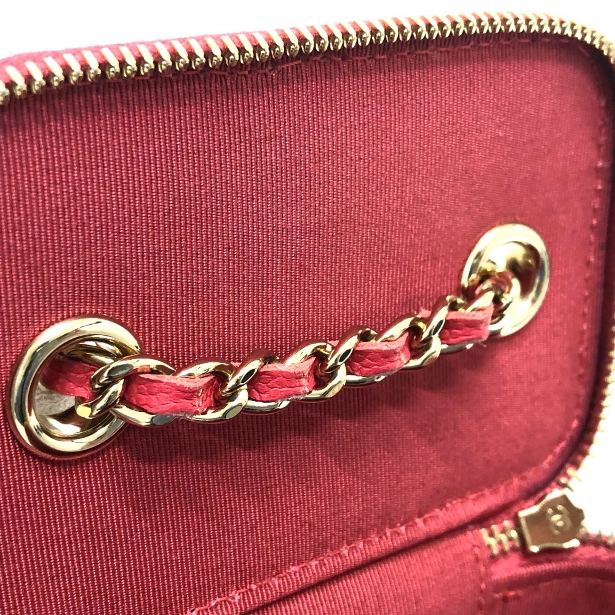 Chanel Pink Caviar Leather Shoulder Bag Vanity Bag (Pre-Owned)