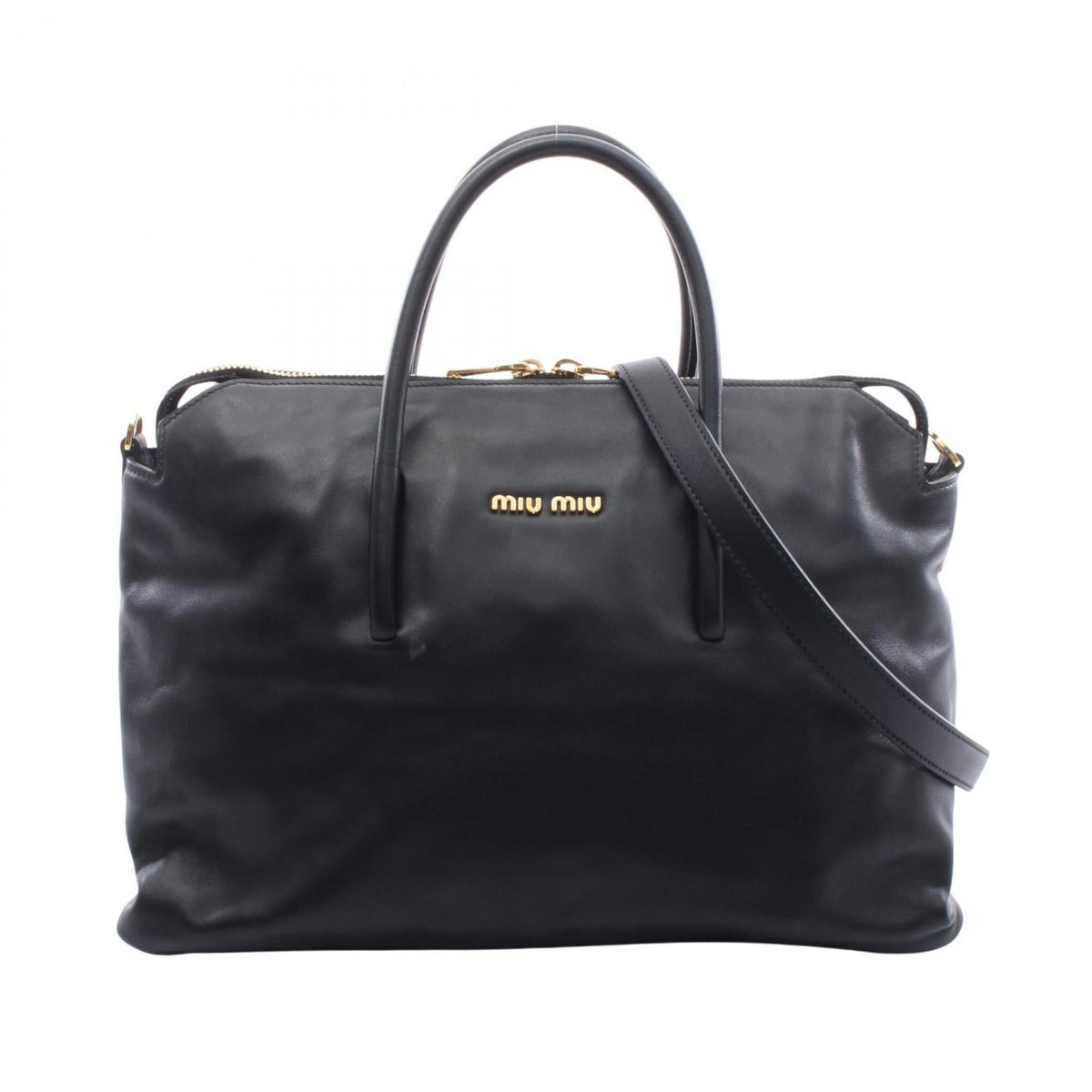 Miu Miu Black Leather Handbag (Pre-Owned)