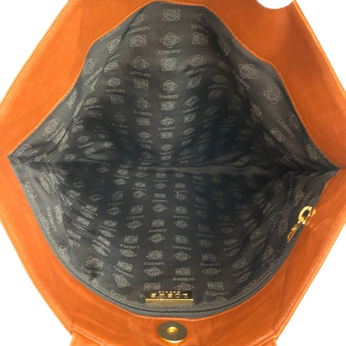 Loewe Brown Leather Handbag Tote Bag (Pre-Owned)