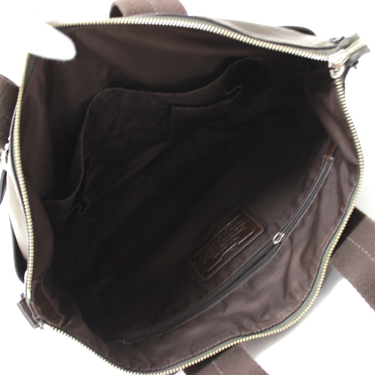 Coach Green Leather Tote Bag (Pre-Owned)
