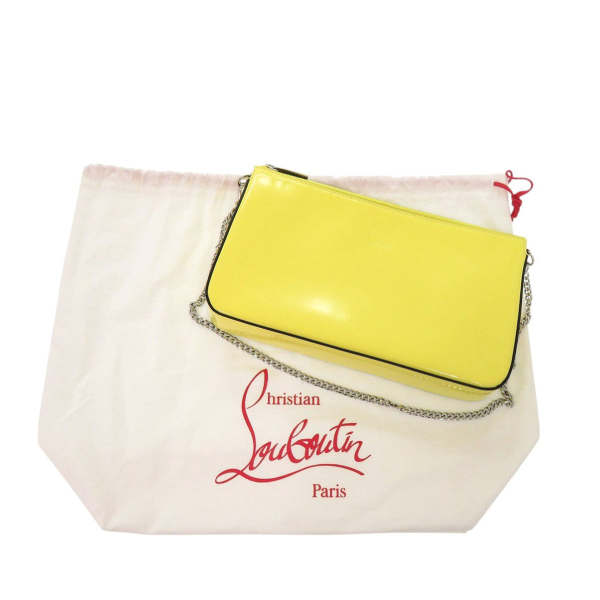 Christian Louboutin Yellow Patent Leather Shoulder Bag (Pre-Owned)